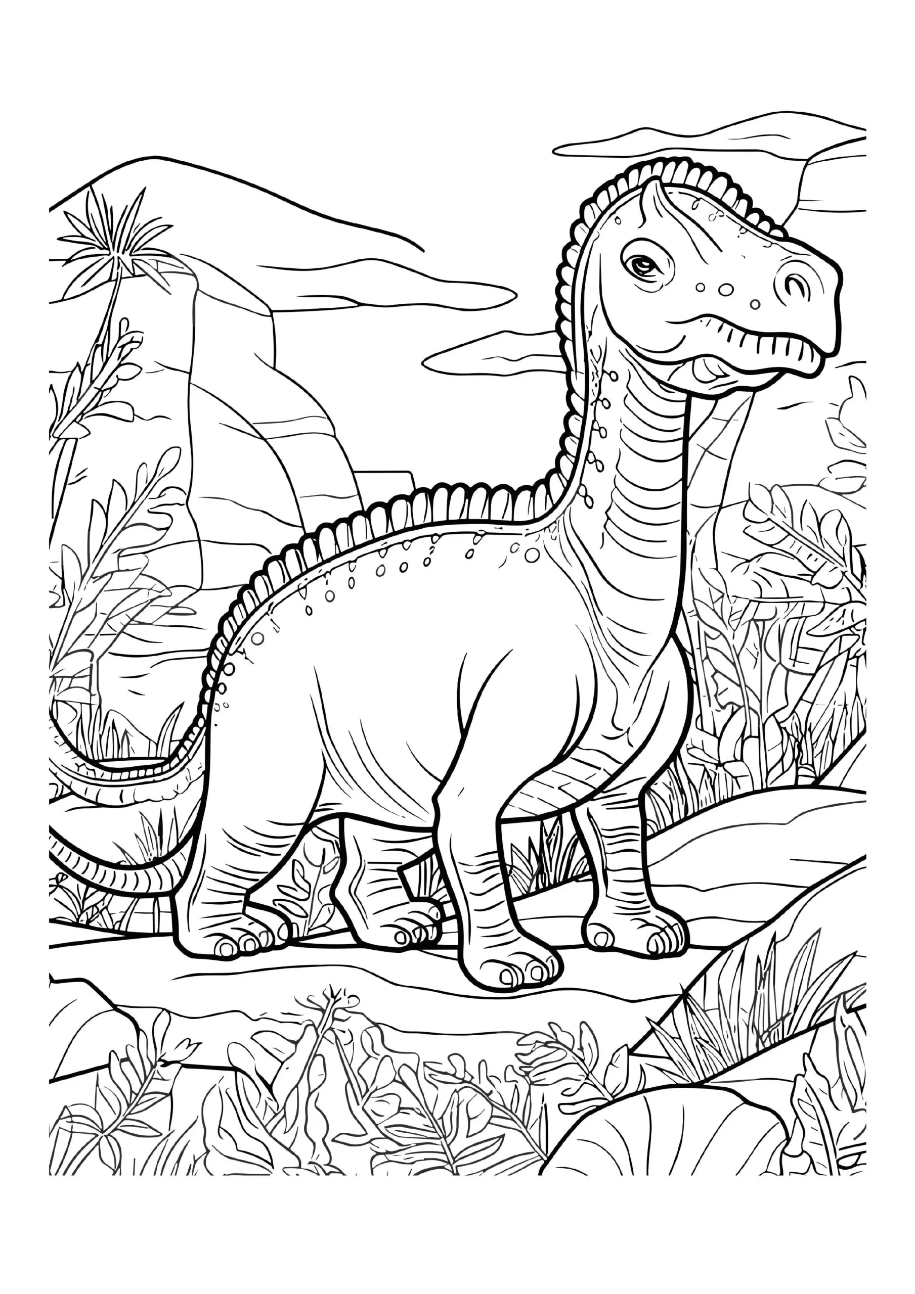 Fascinating Dinosaur Coloring Pages