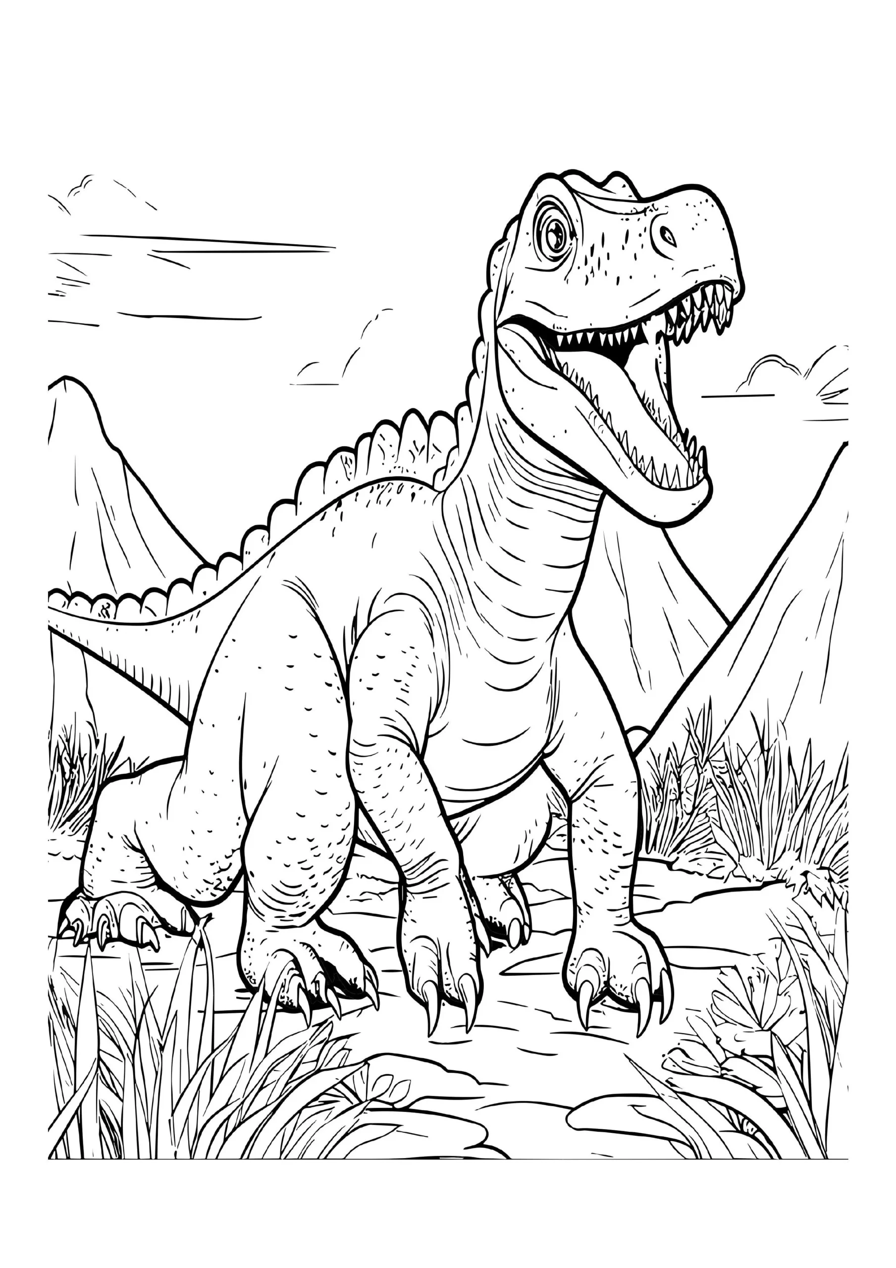 Fascinating Dinosaur Coloring Pages