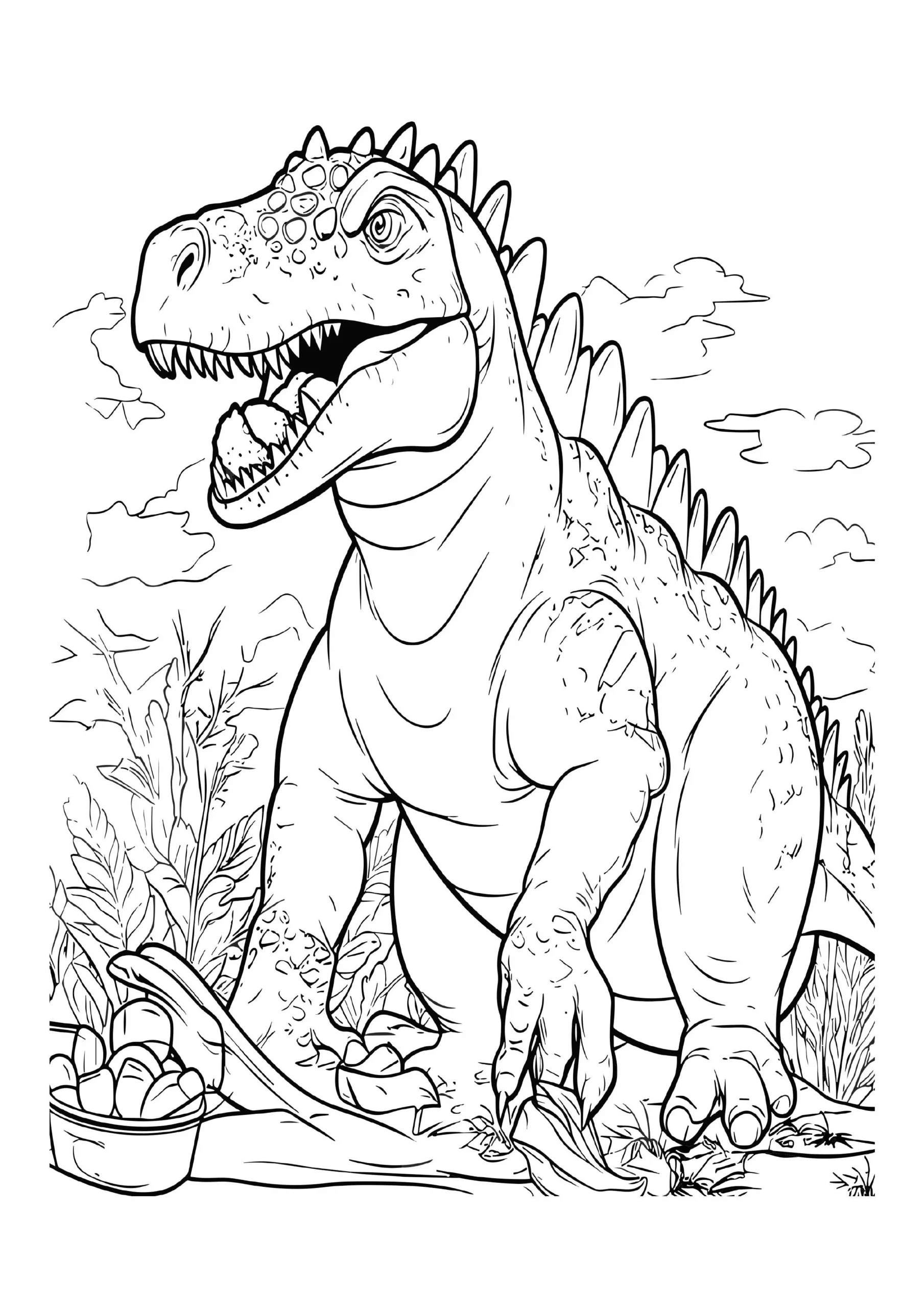 Fascinating Dinosaur Coloring Pages