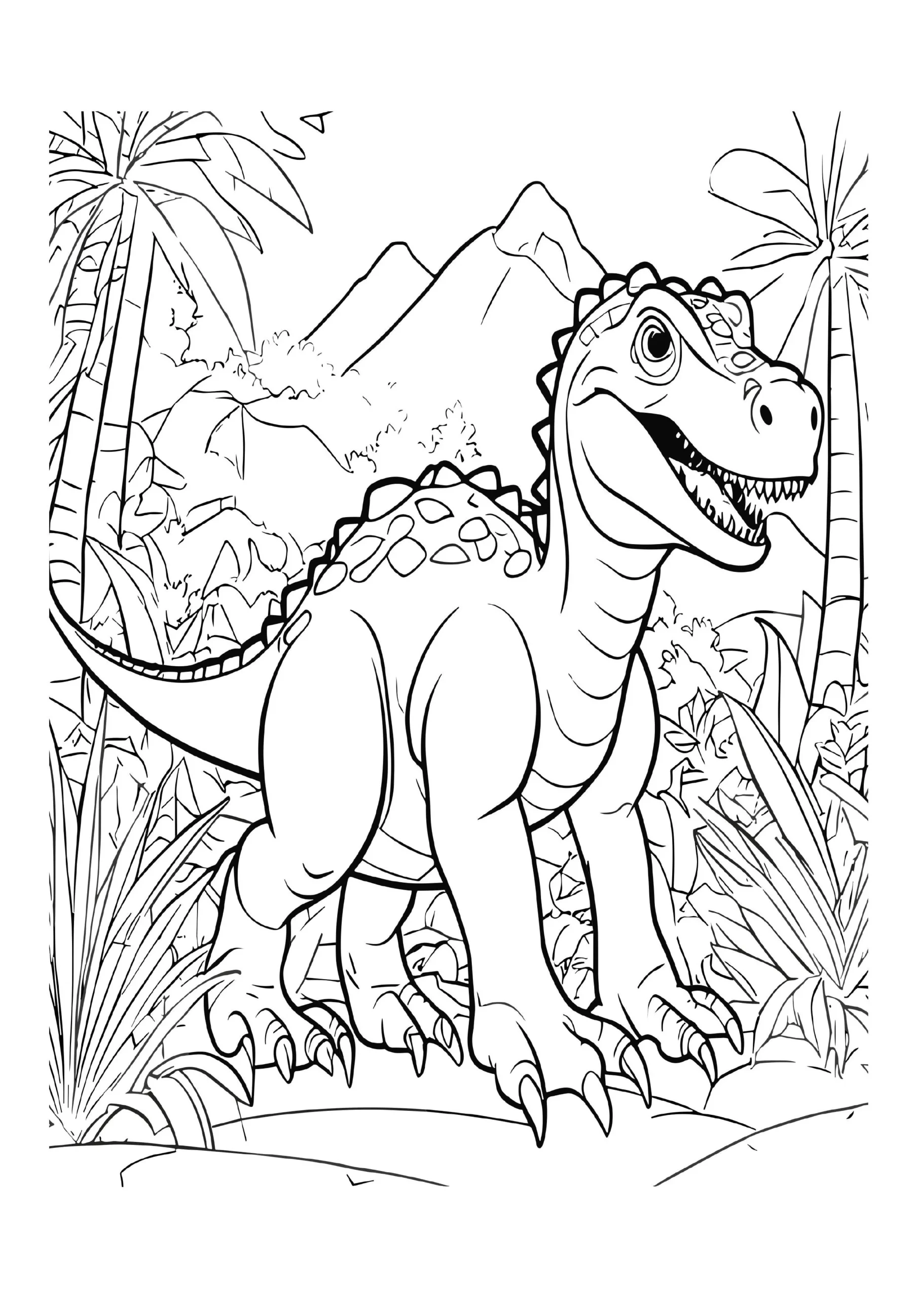 Fascinating Dinosaur Coloring Pages