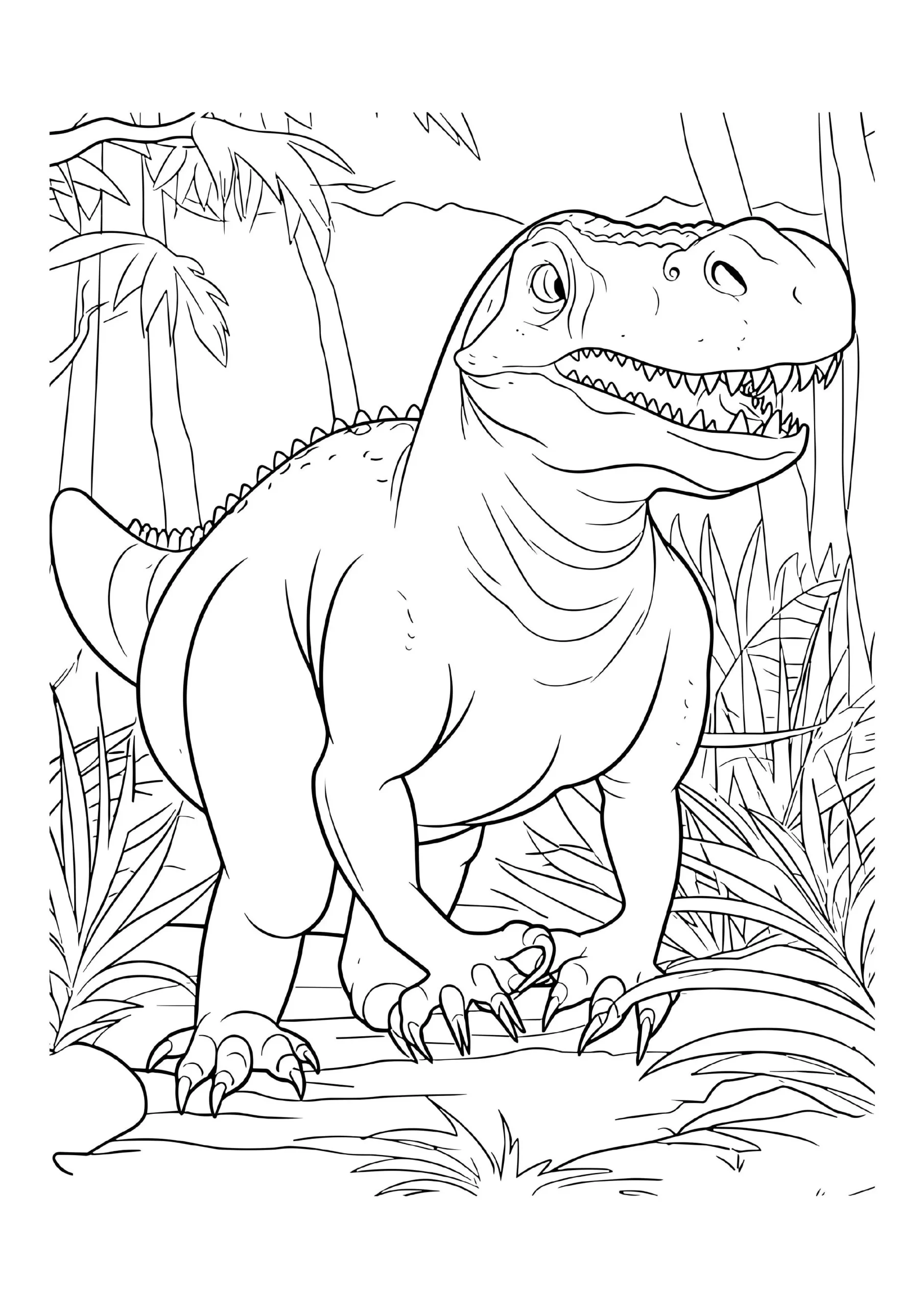 Fascinating Dinosaur Coloring Pages