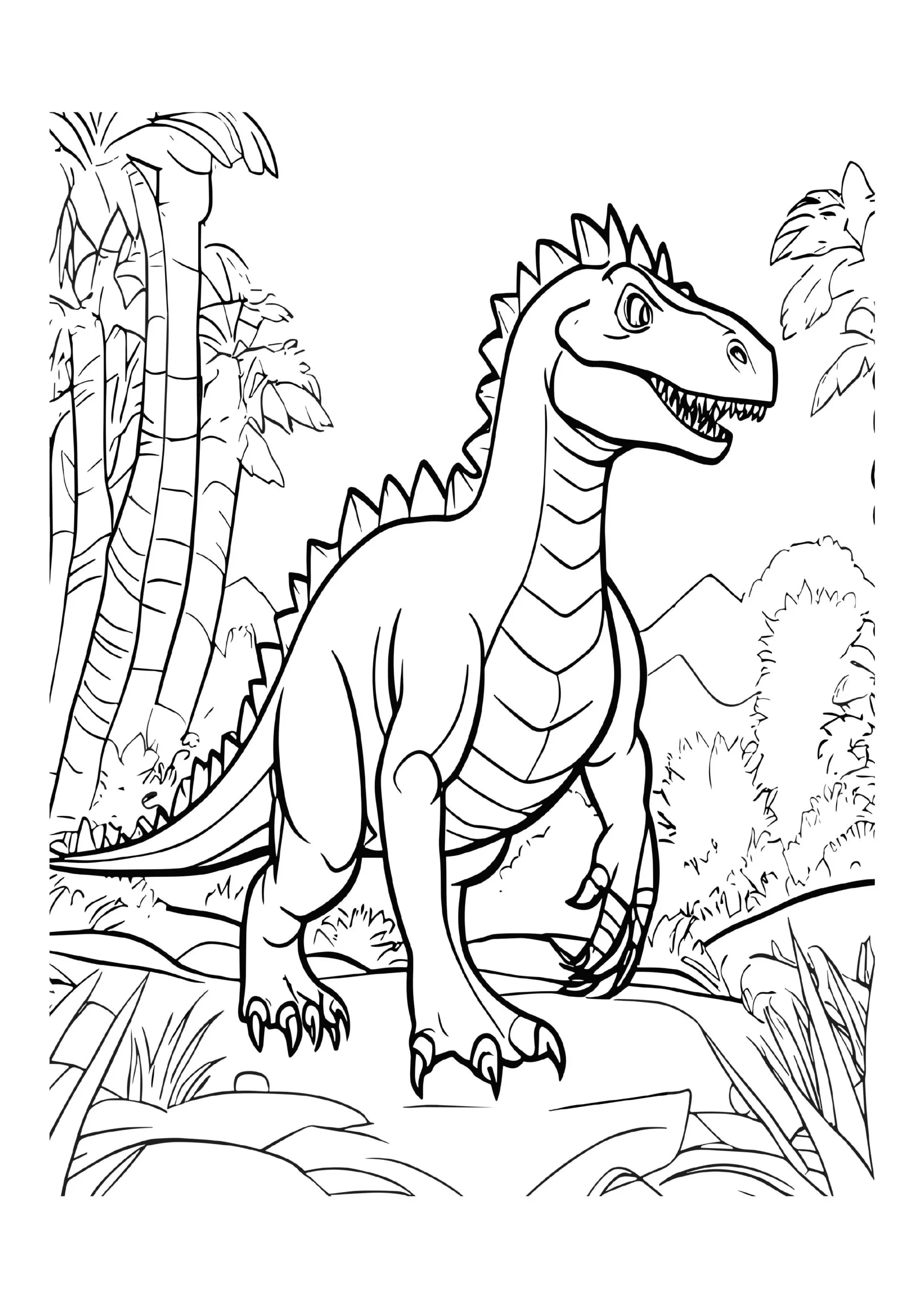 Fascinating Dinosaur Coloring Pages