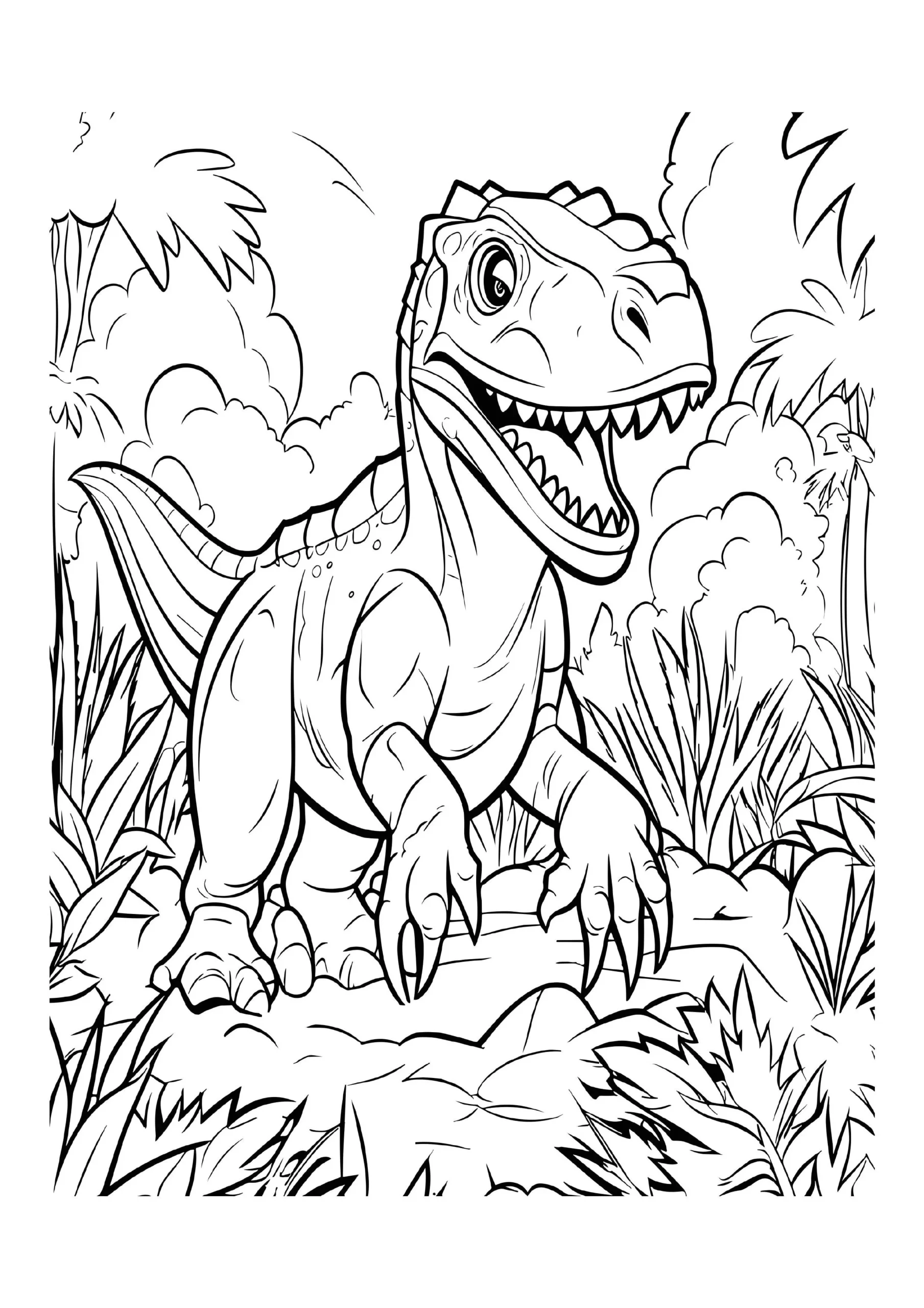 Fascinating Dinosaur Coloring Pages