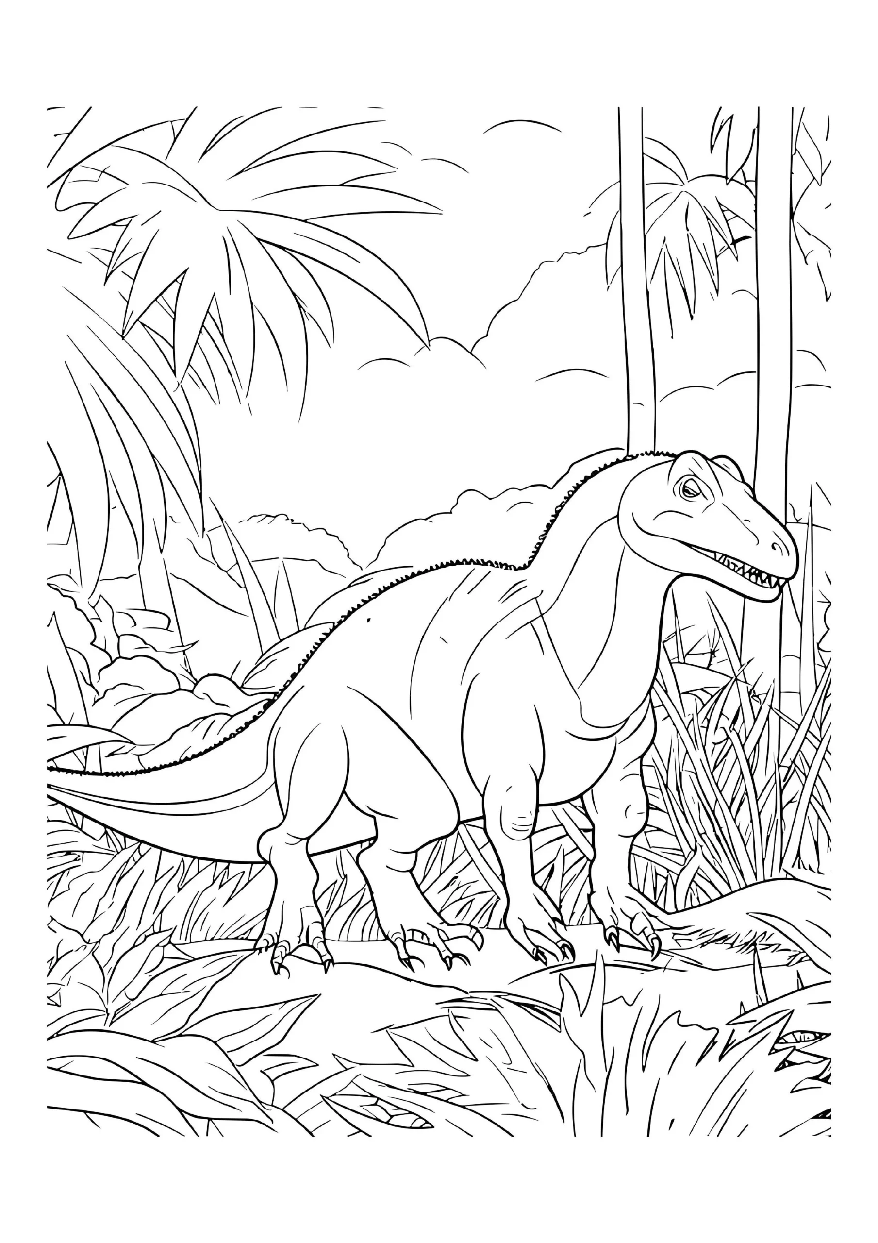 Fascinating Dinosaur Coloring Pages