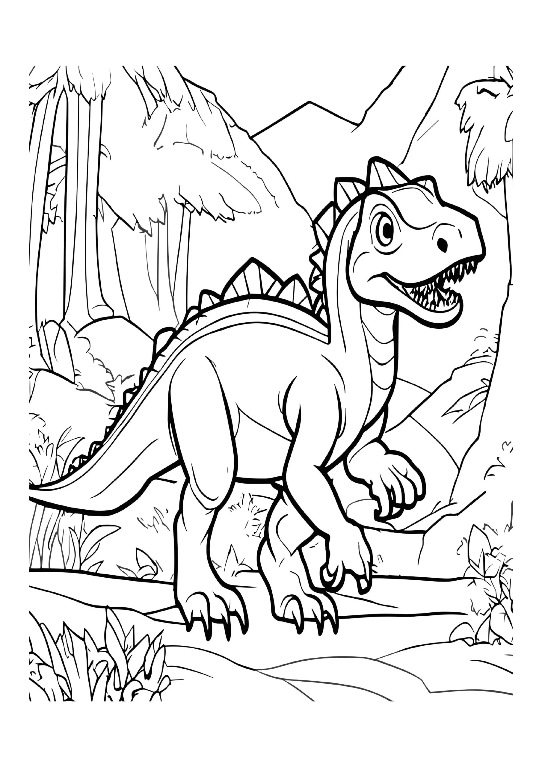 Fascinating Dinosaur Coloring Pages