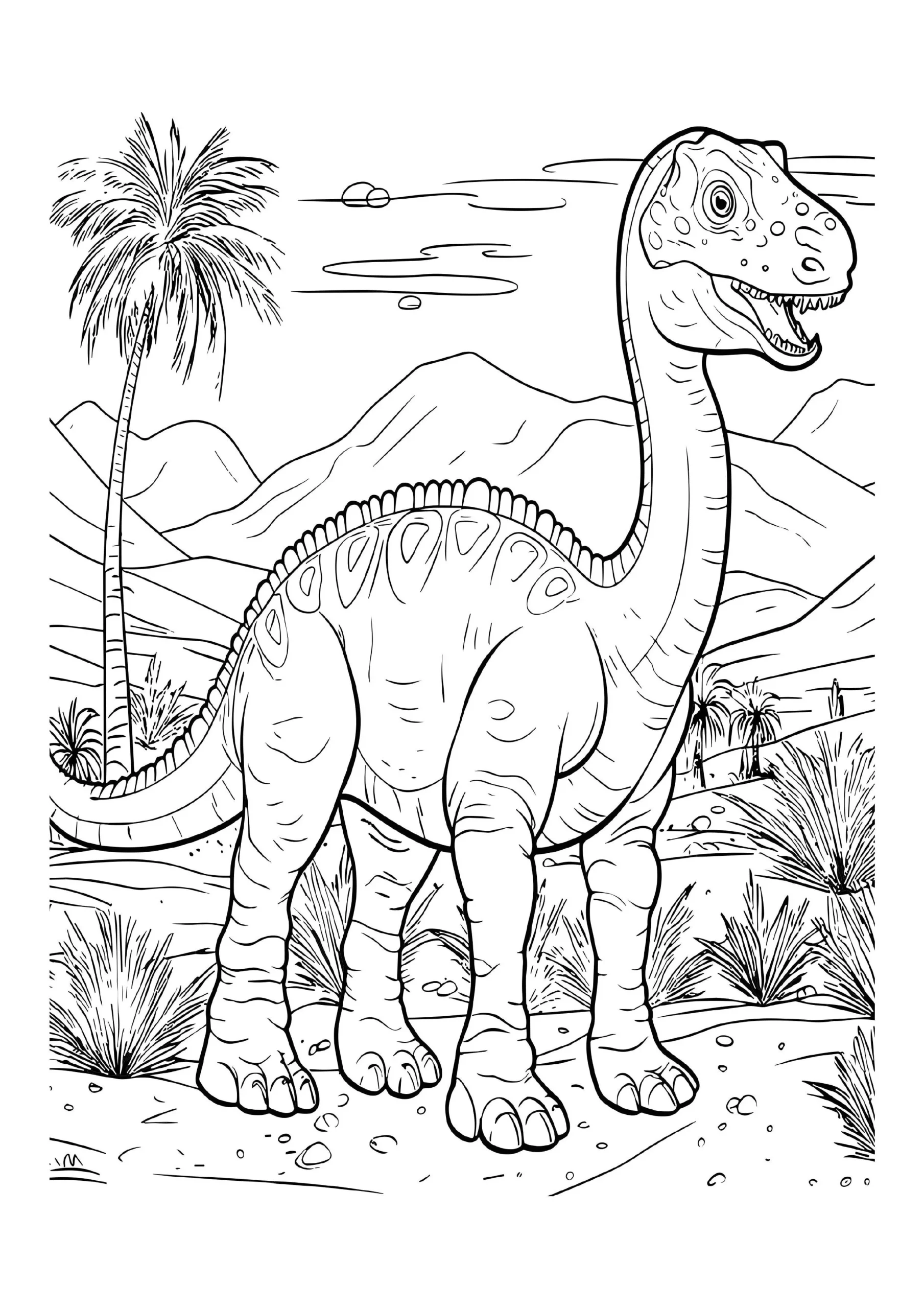 Fascinating Dinosaur Coloring Pages