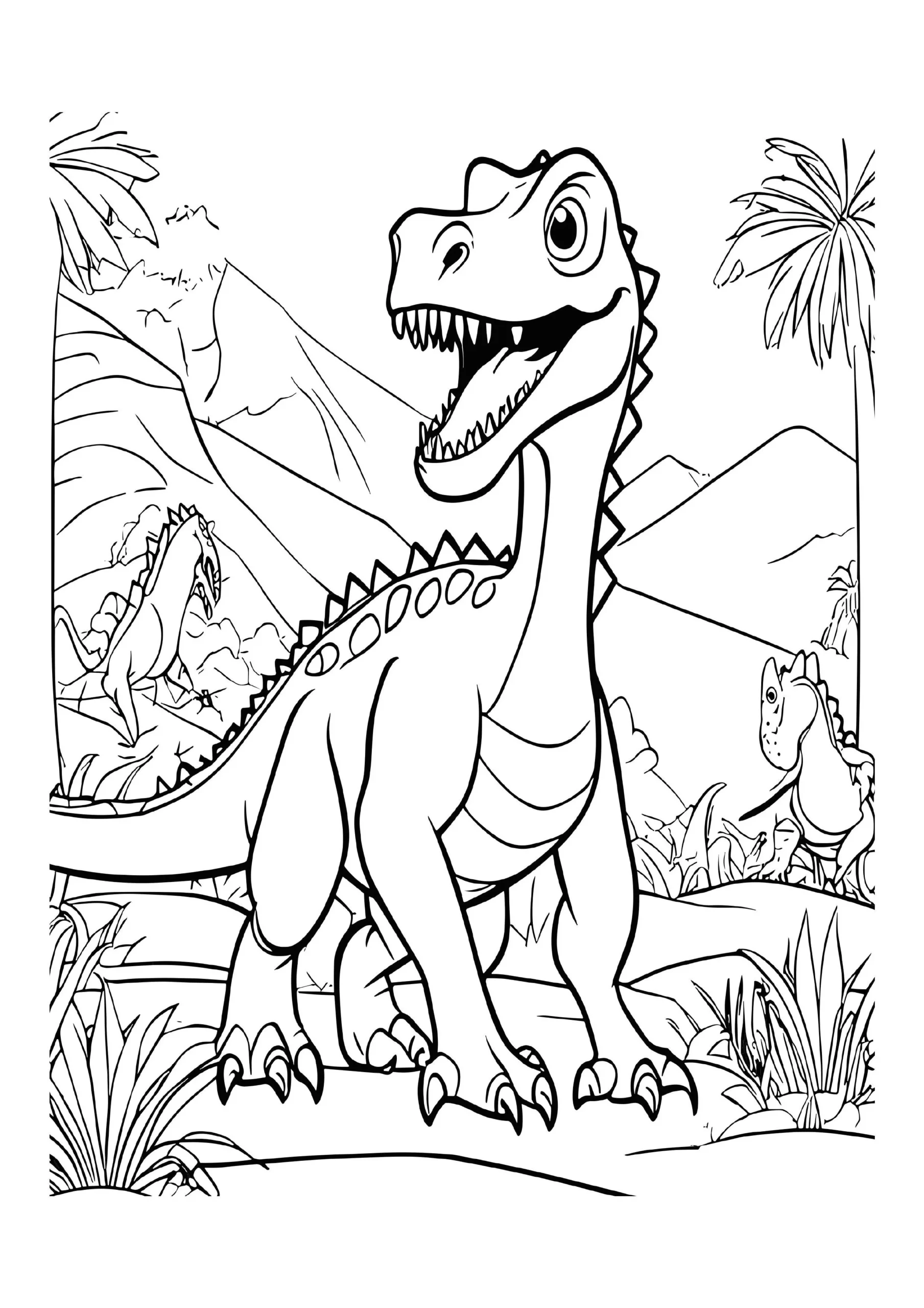 Fascinating Dinosaur Coloring Pages