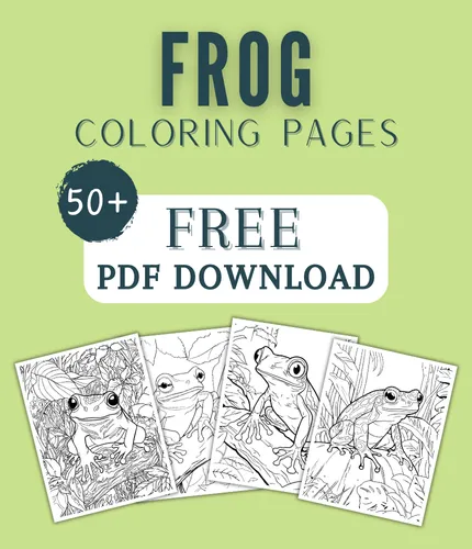 47 Cute Frog Coloring Pages For Kids & Adults (FREE DOWNLOAD)