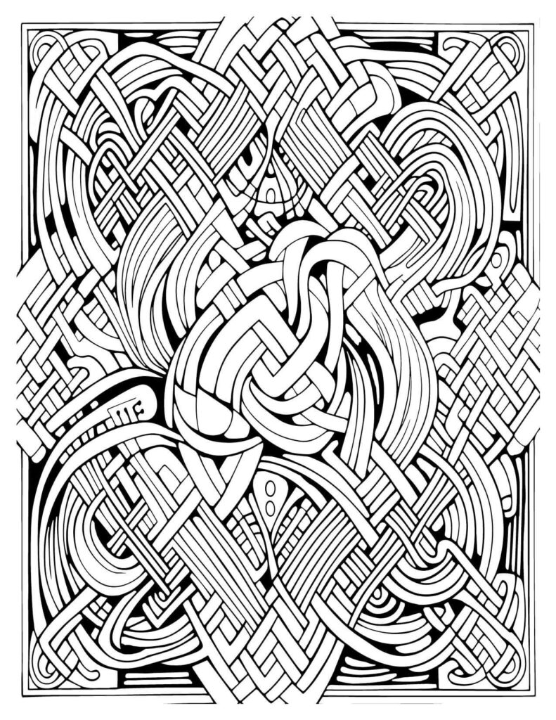 Interwoven Viking Art Celtic Knotwork Design