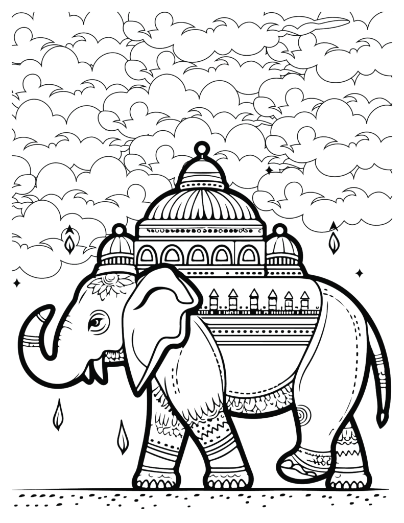 Elephant coloring Patterns