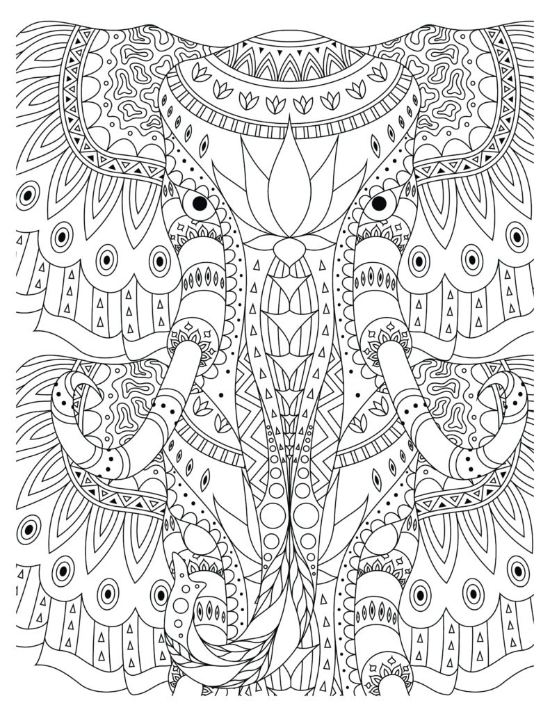 Elephant coloring Patterns