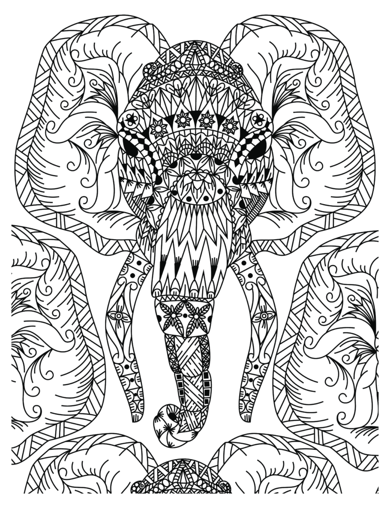 Elephant coloring Patterns