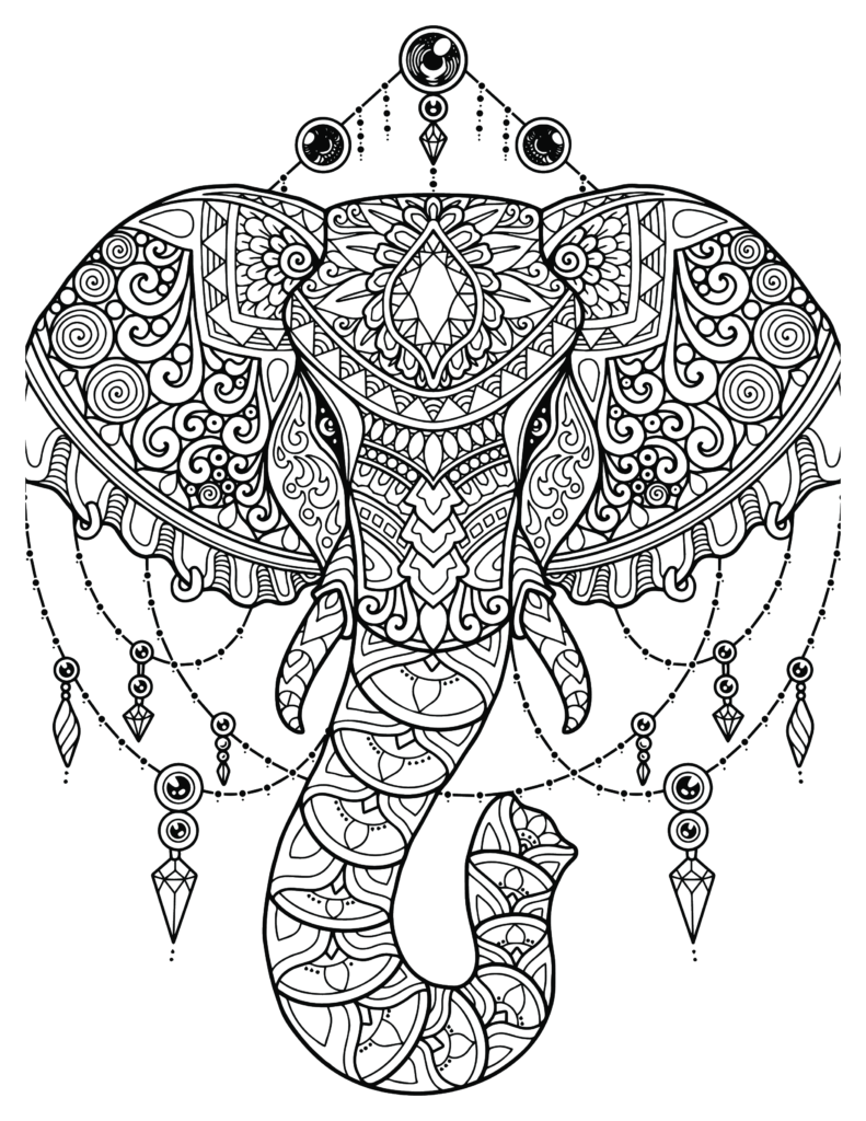 Elephant coloring Patterns