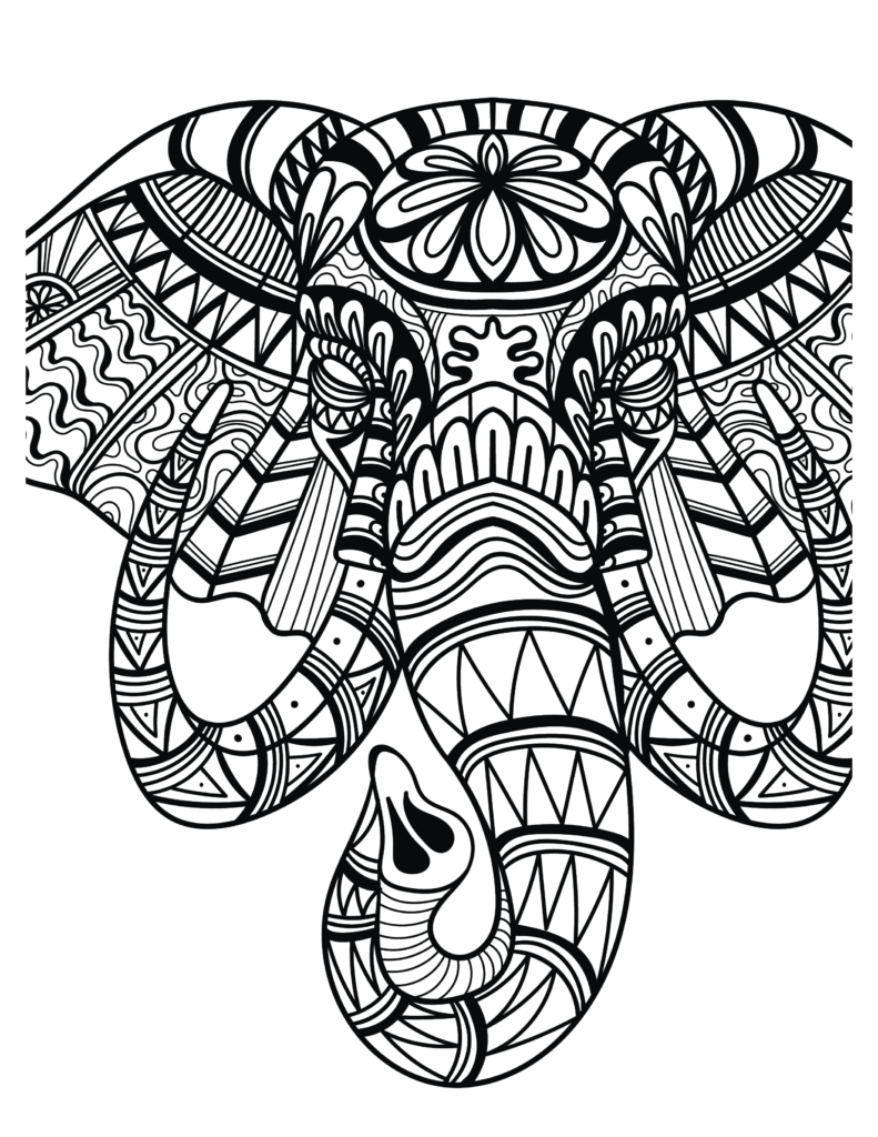 Elephant coloring Patterns