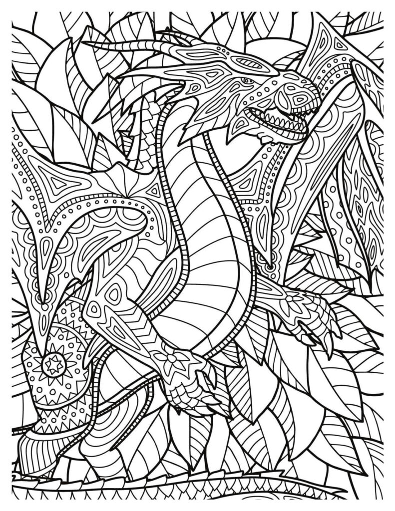 Mandala Dragon Pattern Design