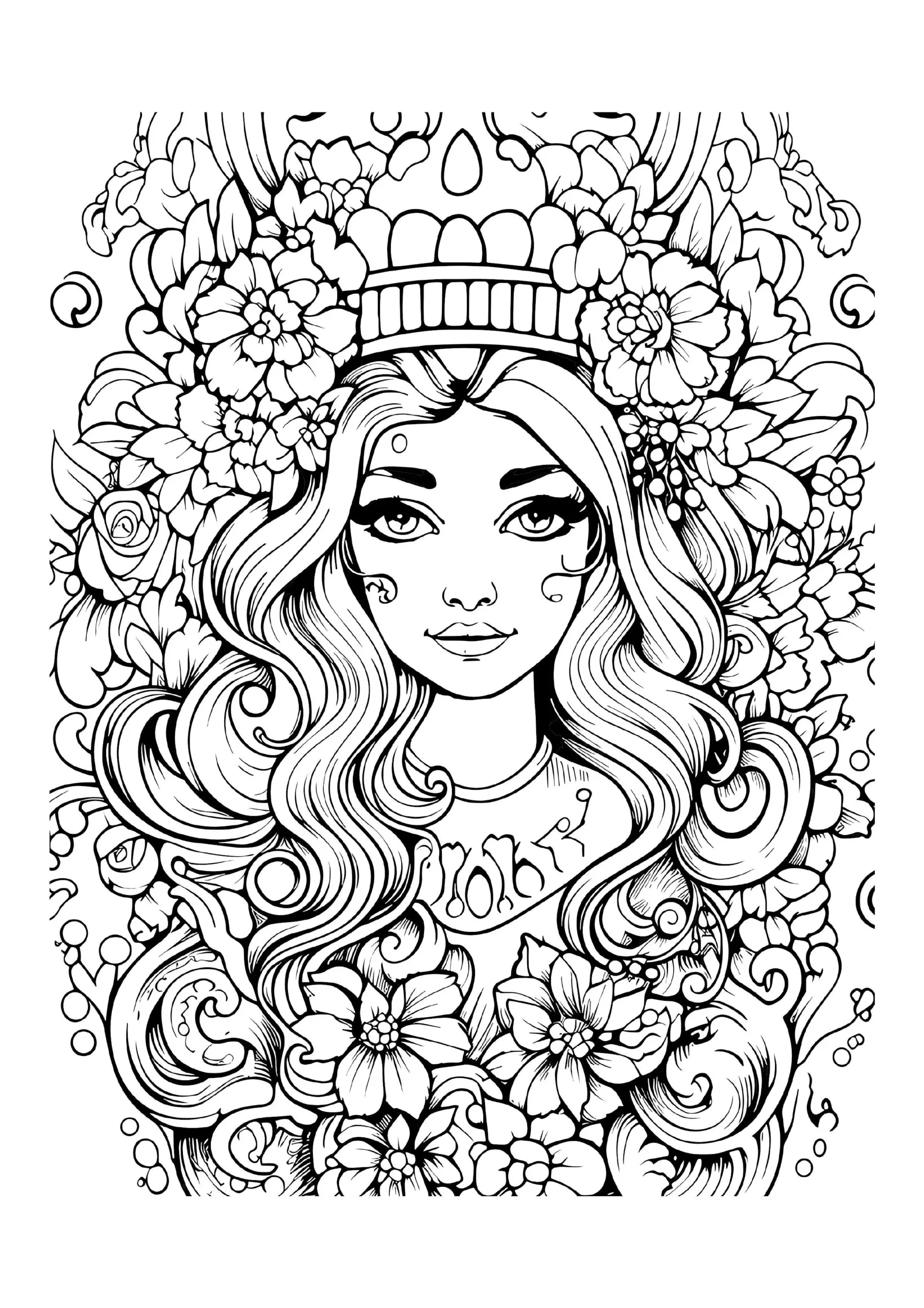  Princess With Blooming Crown