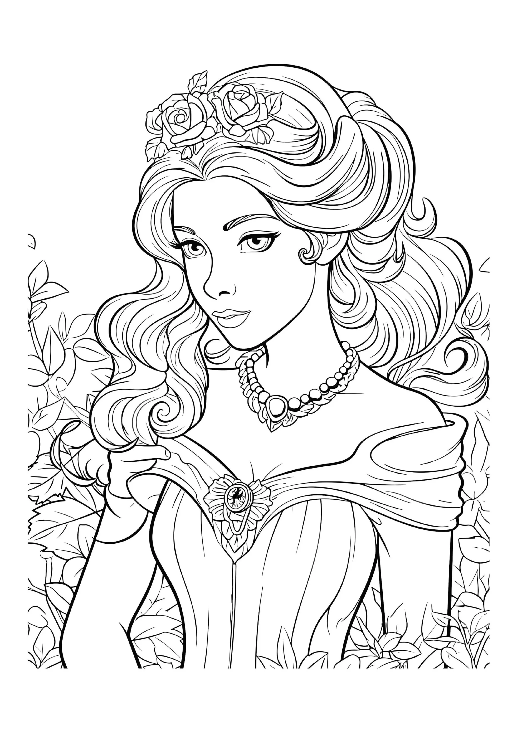 Princess With Rose Crown