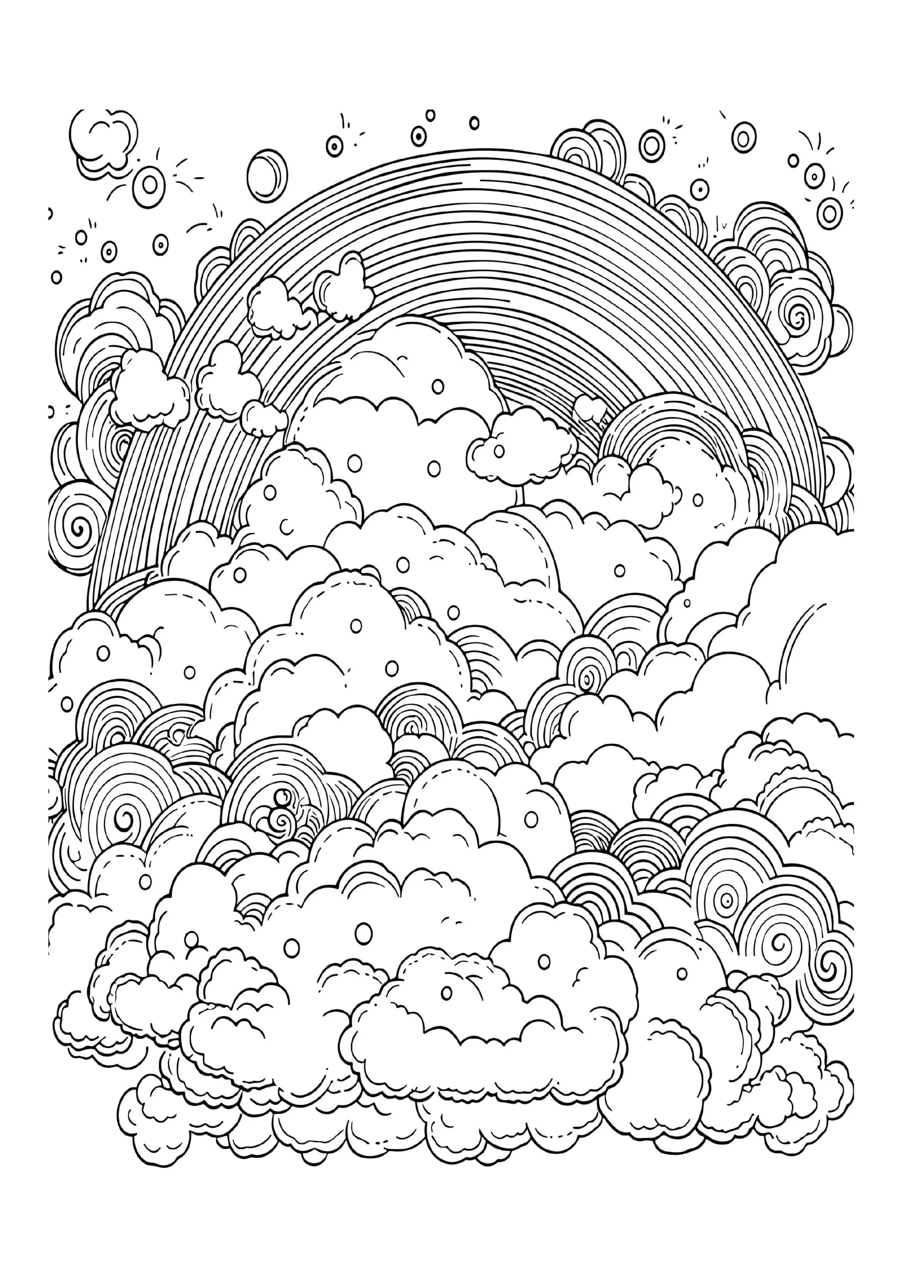 Rainbow Coloring Pages