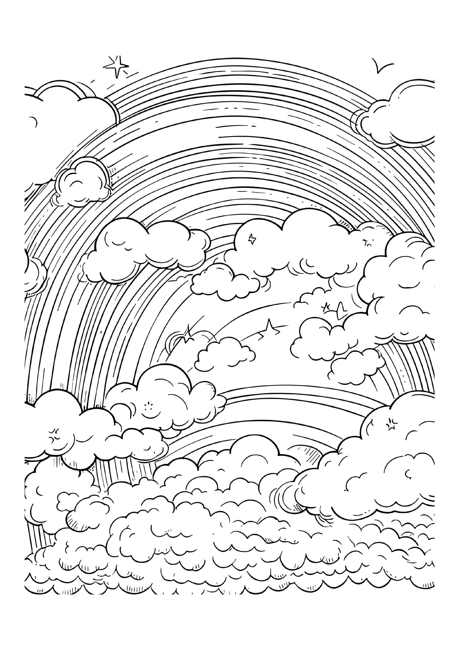 Rainbow Coloring Pages