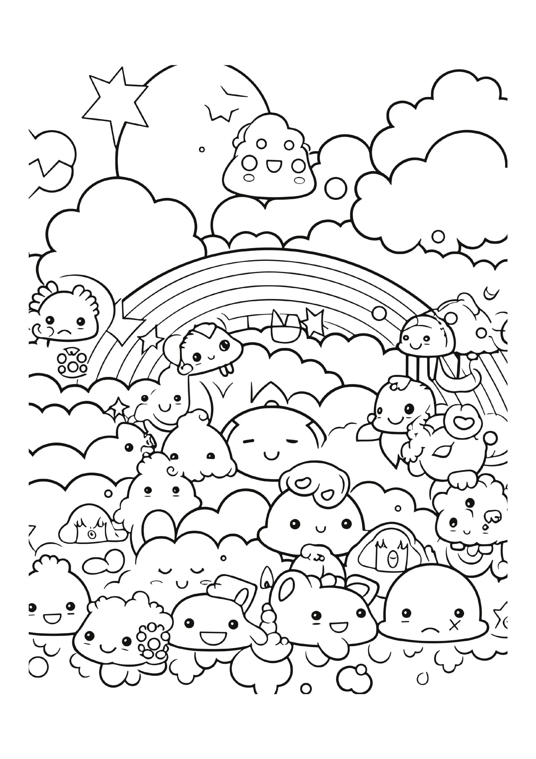 Rainbow Coloring Pages