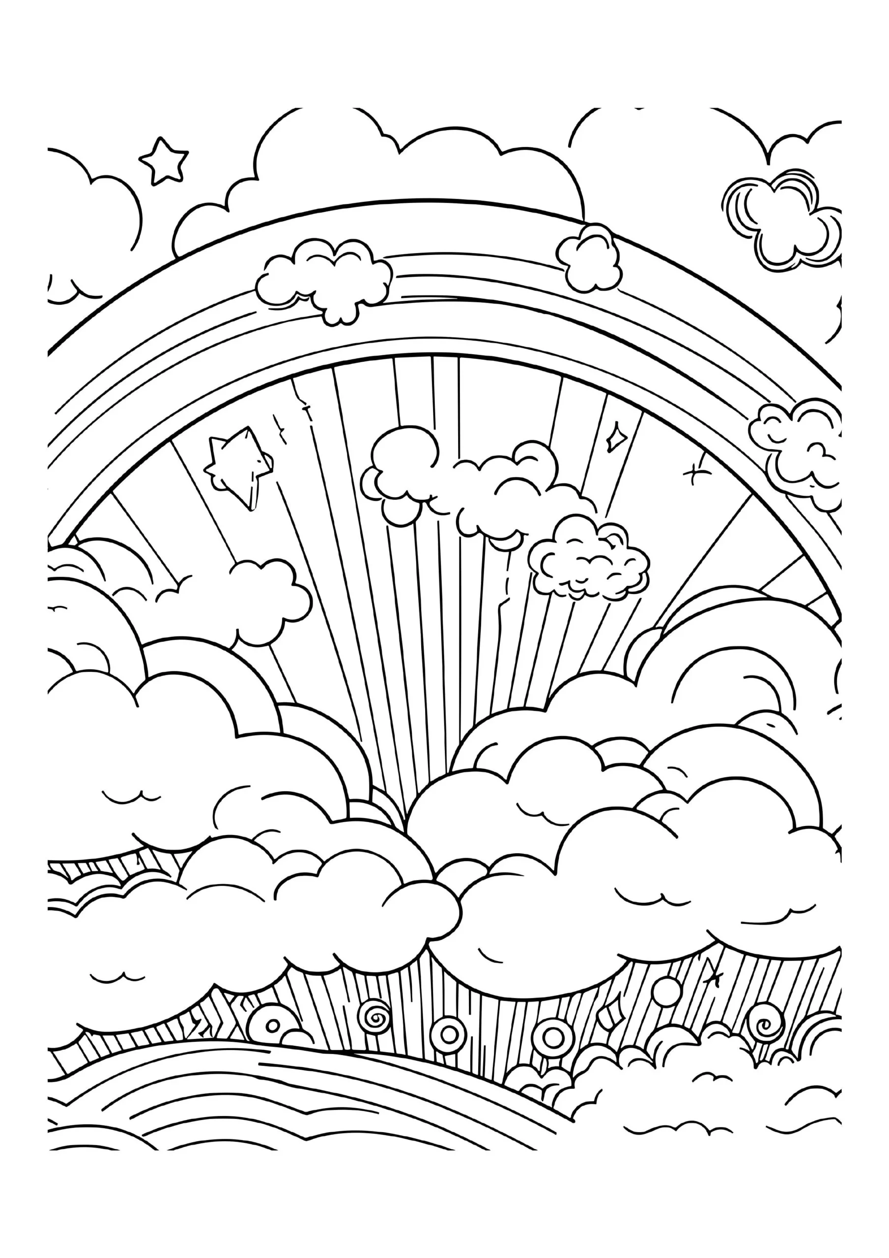 Rainbow Coloring Pages