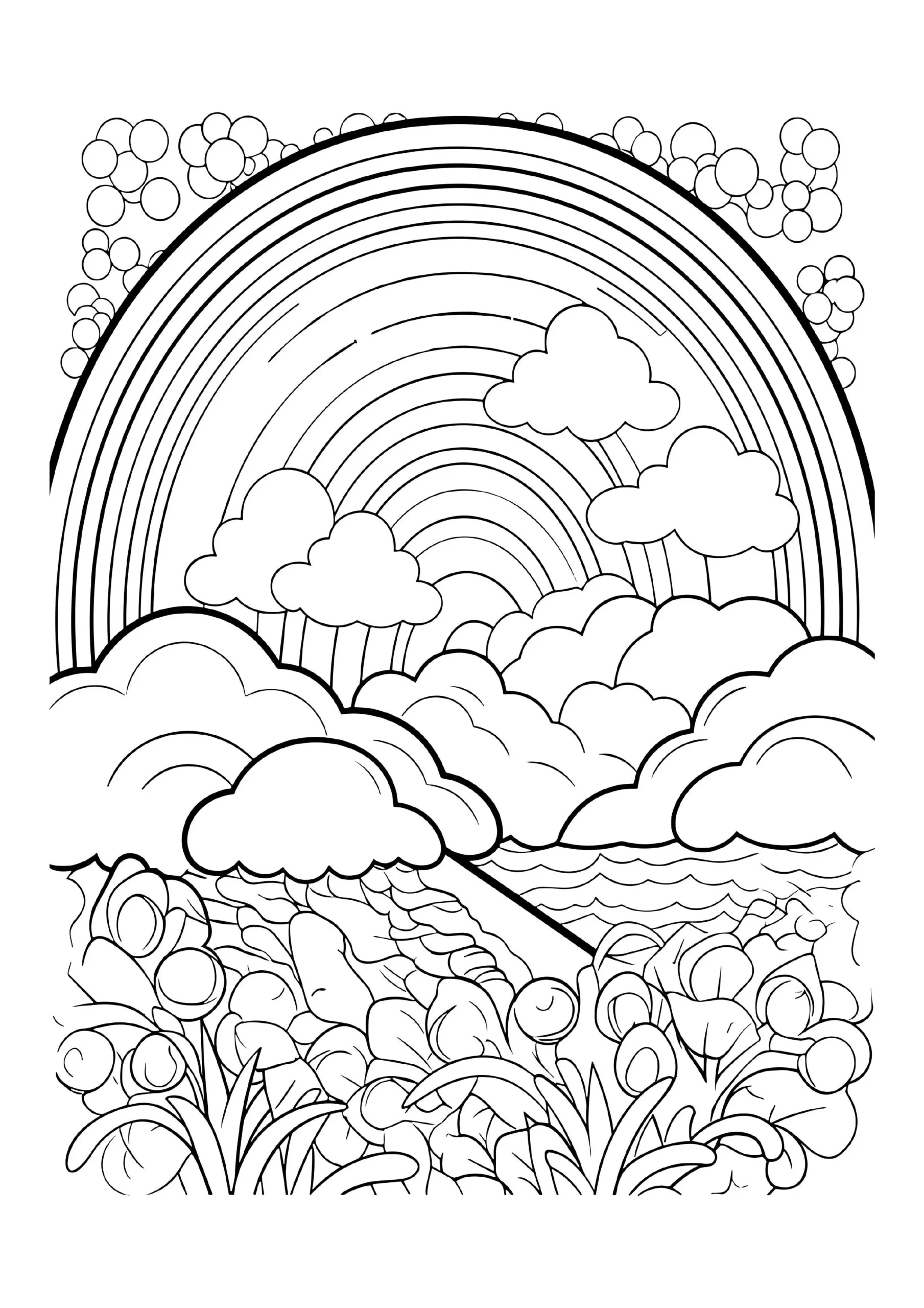 Rainbow Coloring Pages