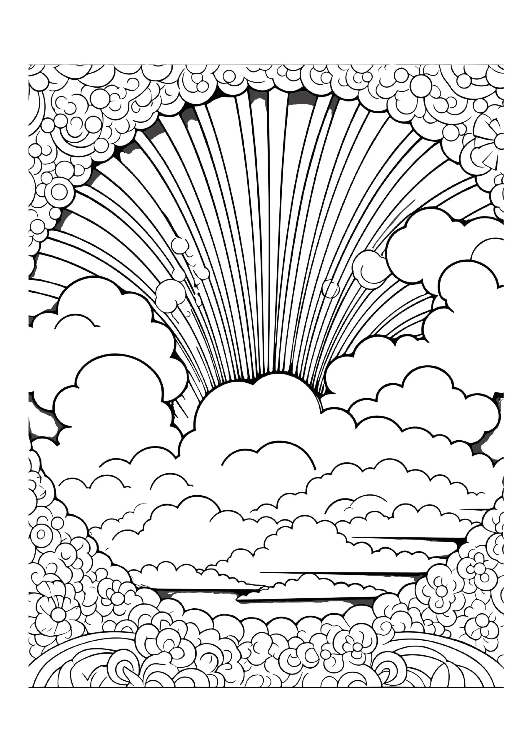 Rainbow Coloring Pages