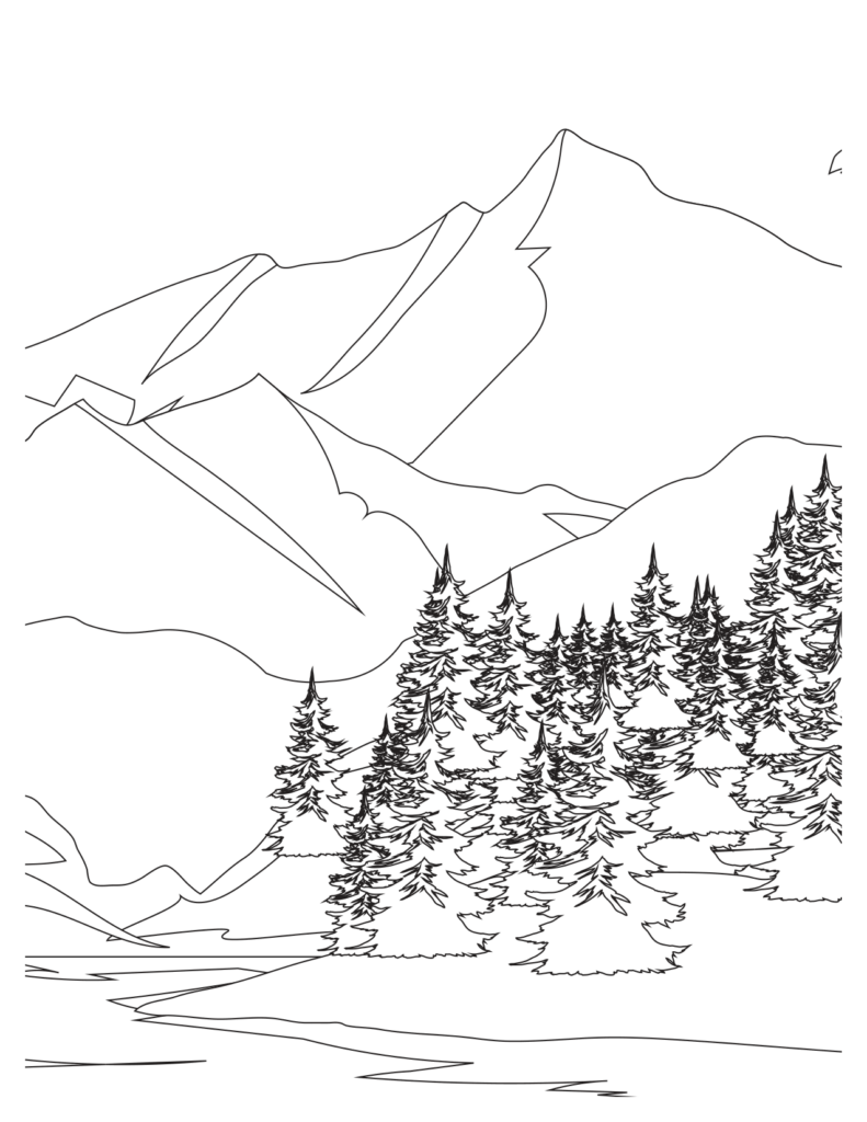  Scene Of Aconcagua Mountain Coloring Pages