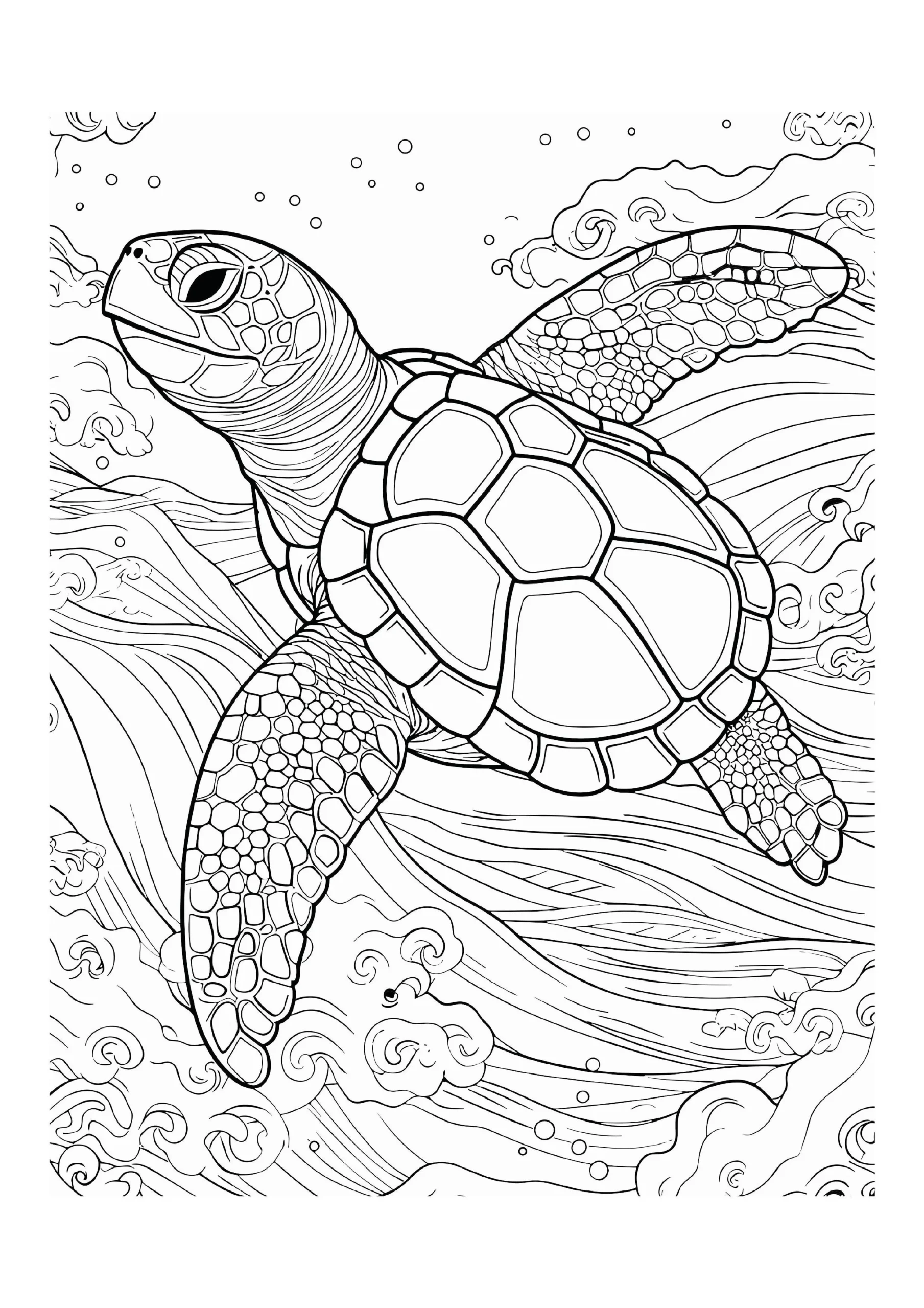 Sea Turtle Coloring Pages