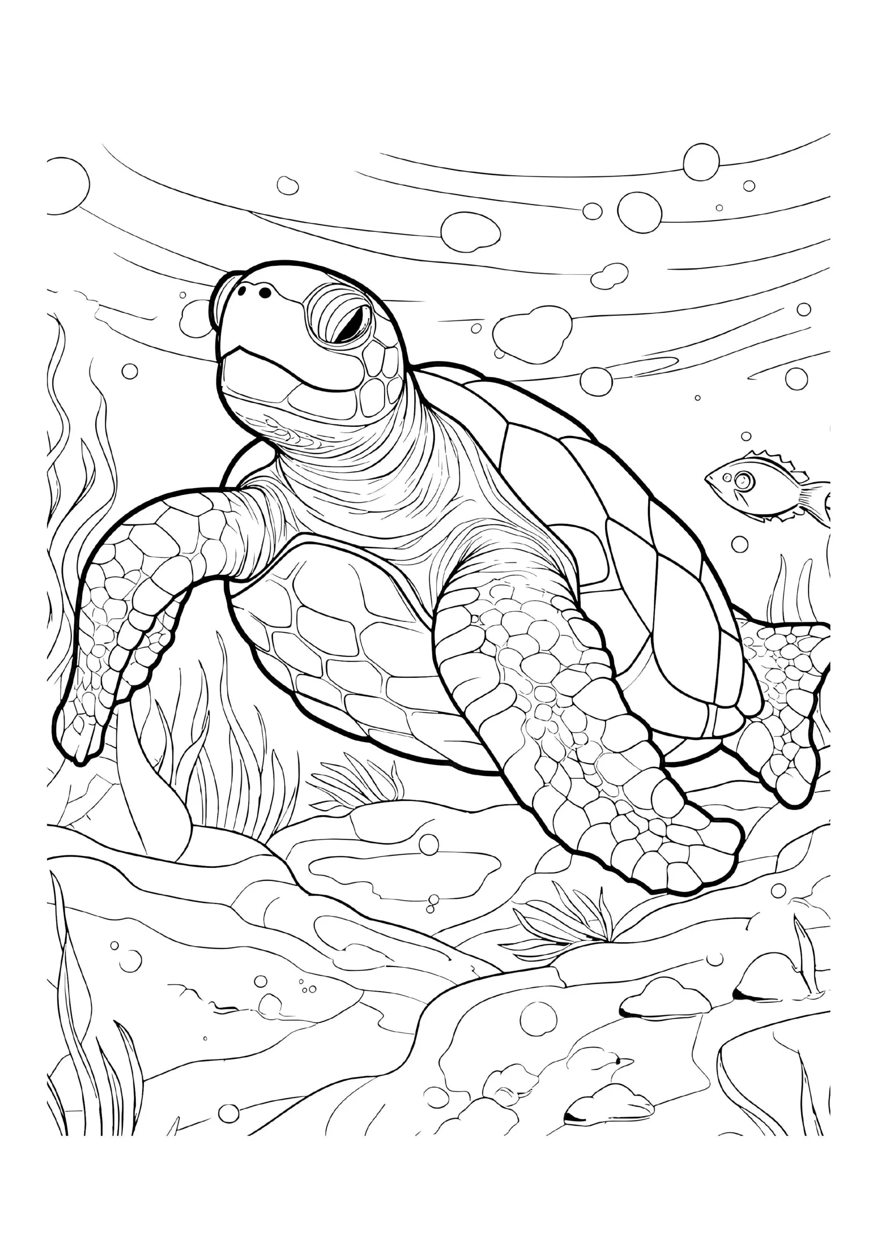 Sea Turtle Coloring Pages