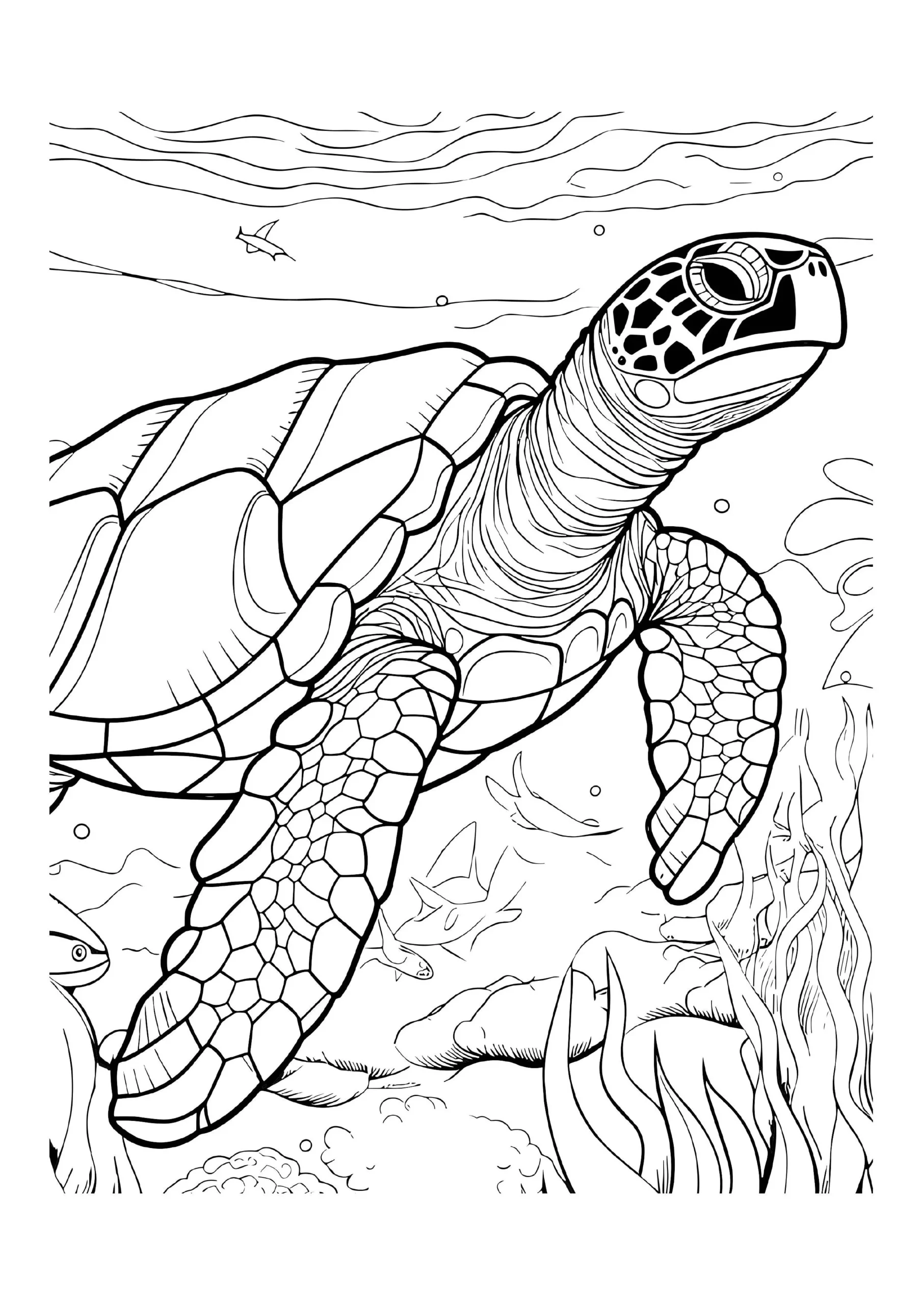 Sea Turtle Coloring Pages