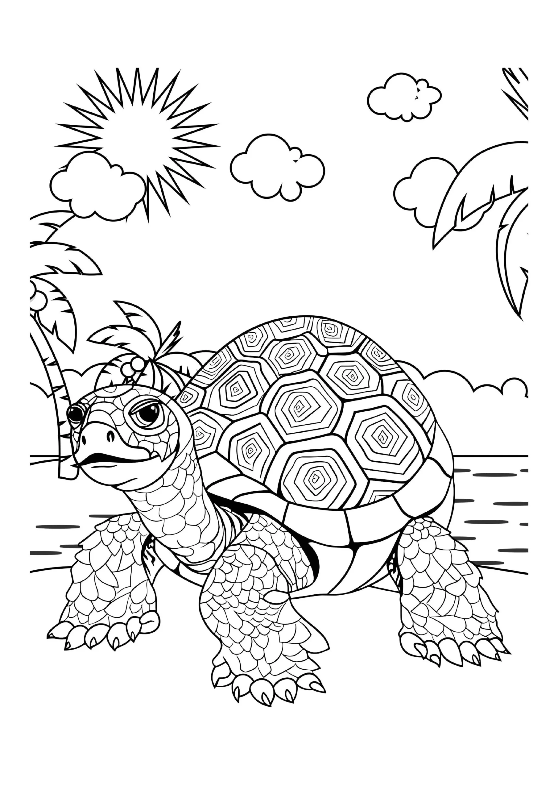 Sea Turtle Coloring Pages