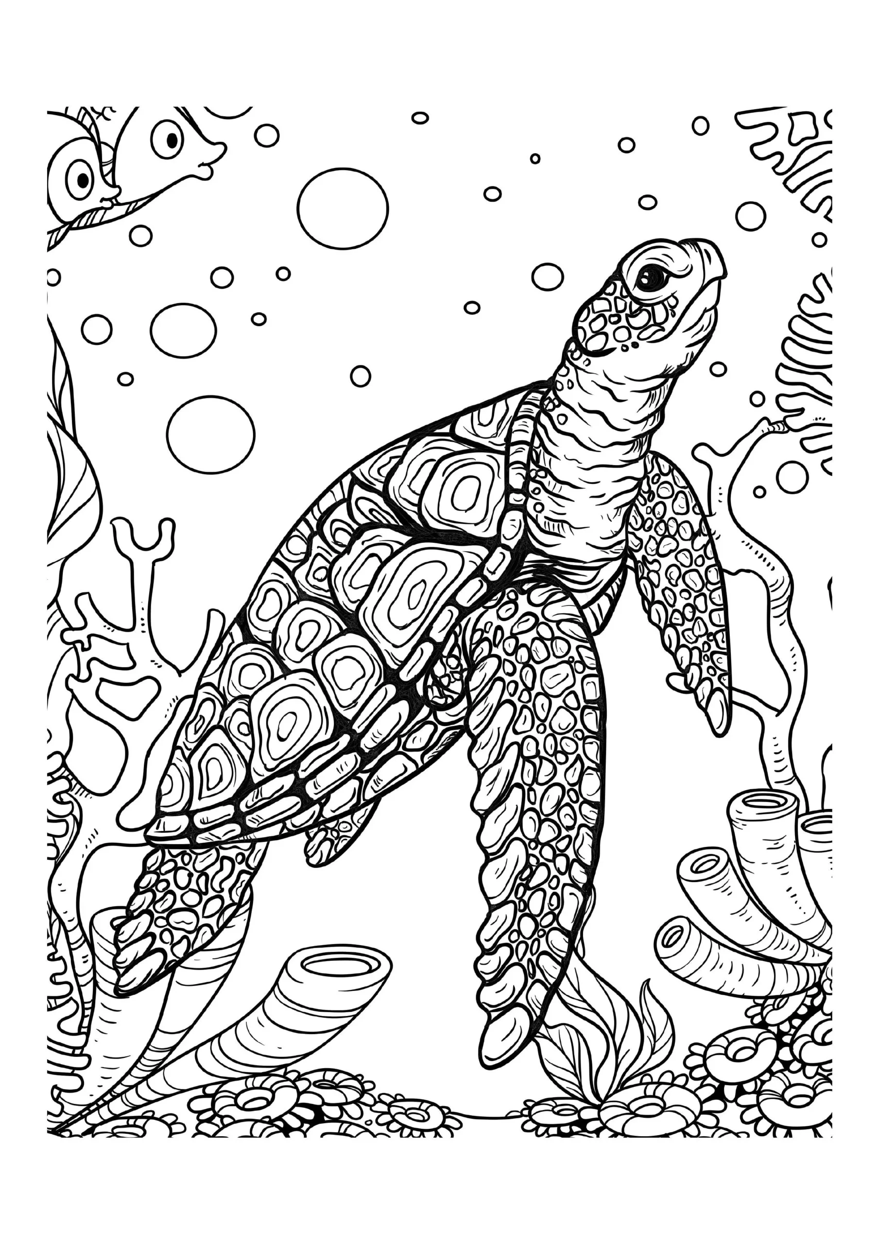 Sea Turtle Coloring Pages