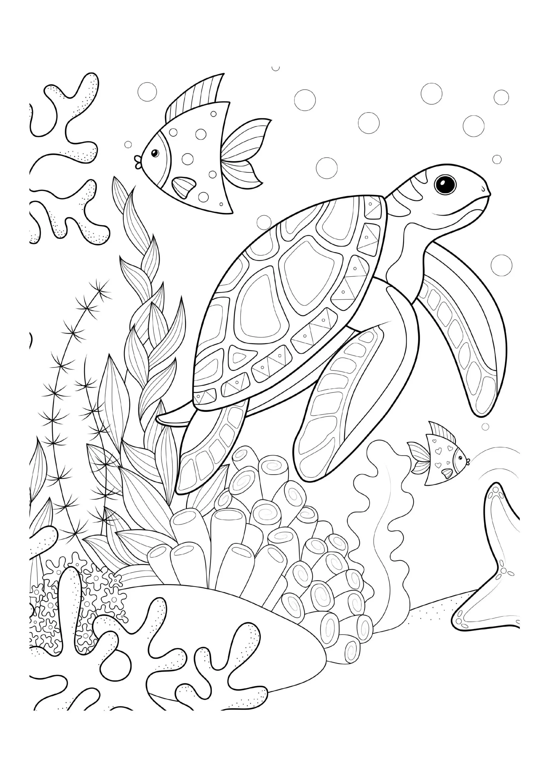 Sea Turtle Coloring Pages