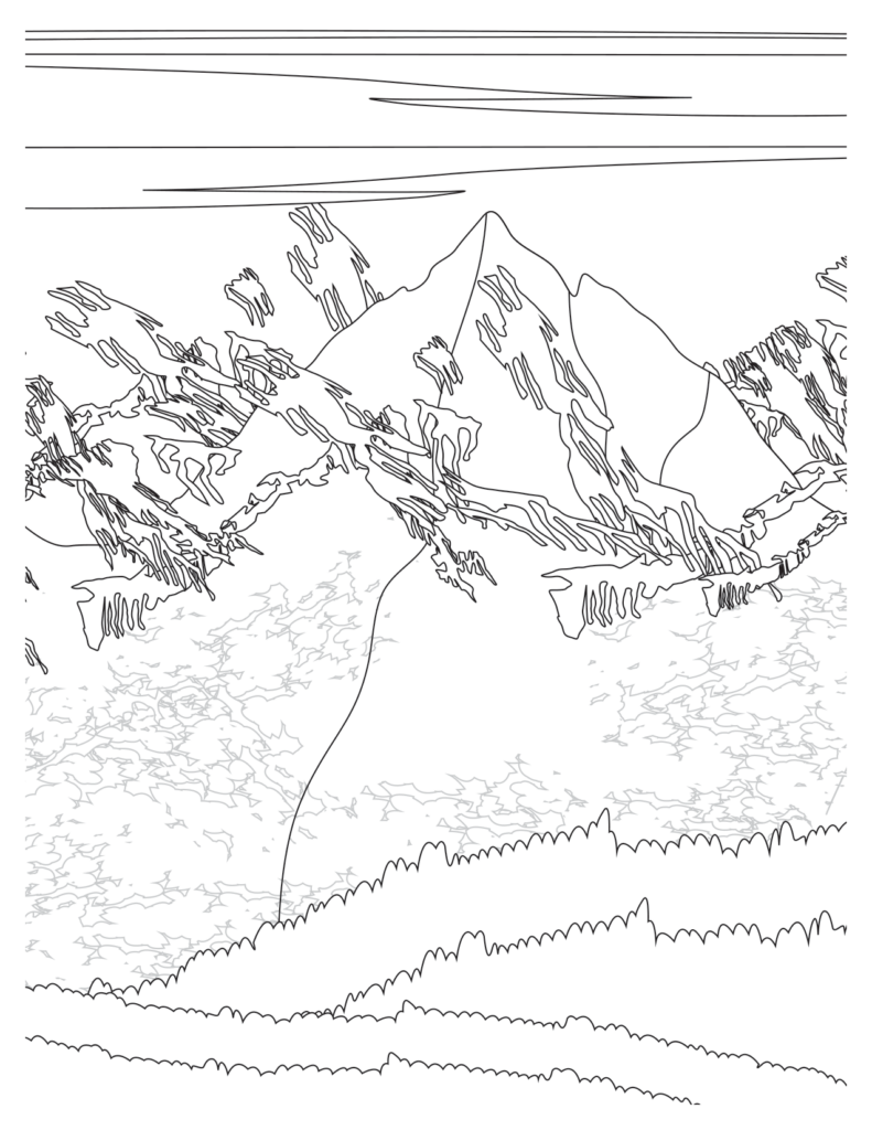  Snowy Mountain Peak With Cloudy