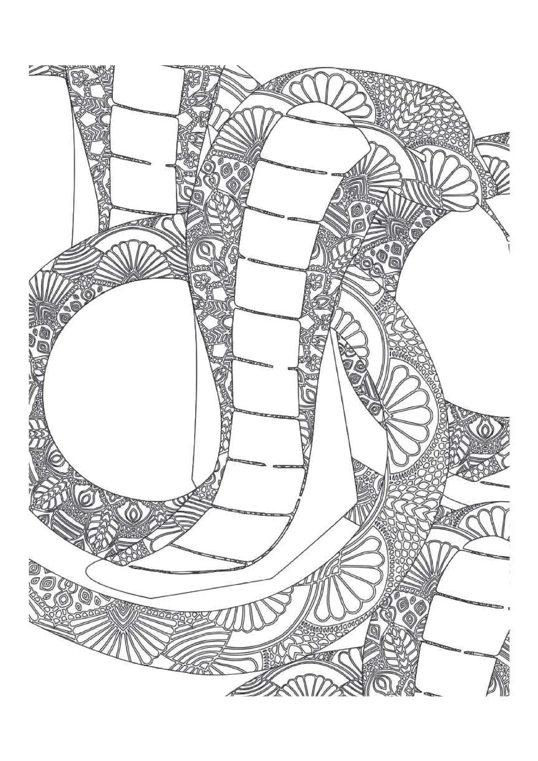 Intricate Coiled Serpent