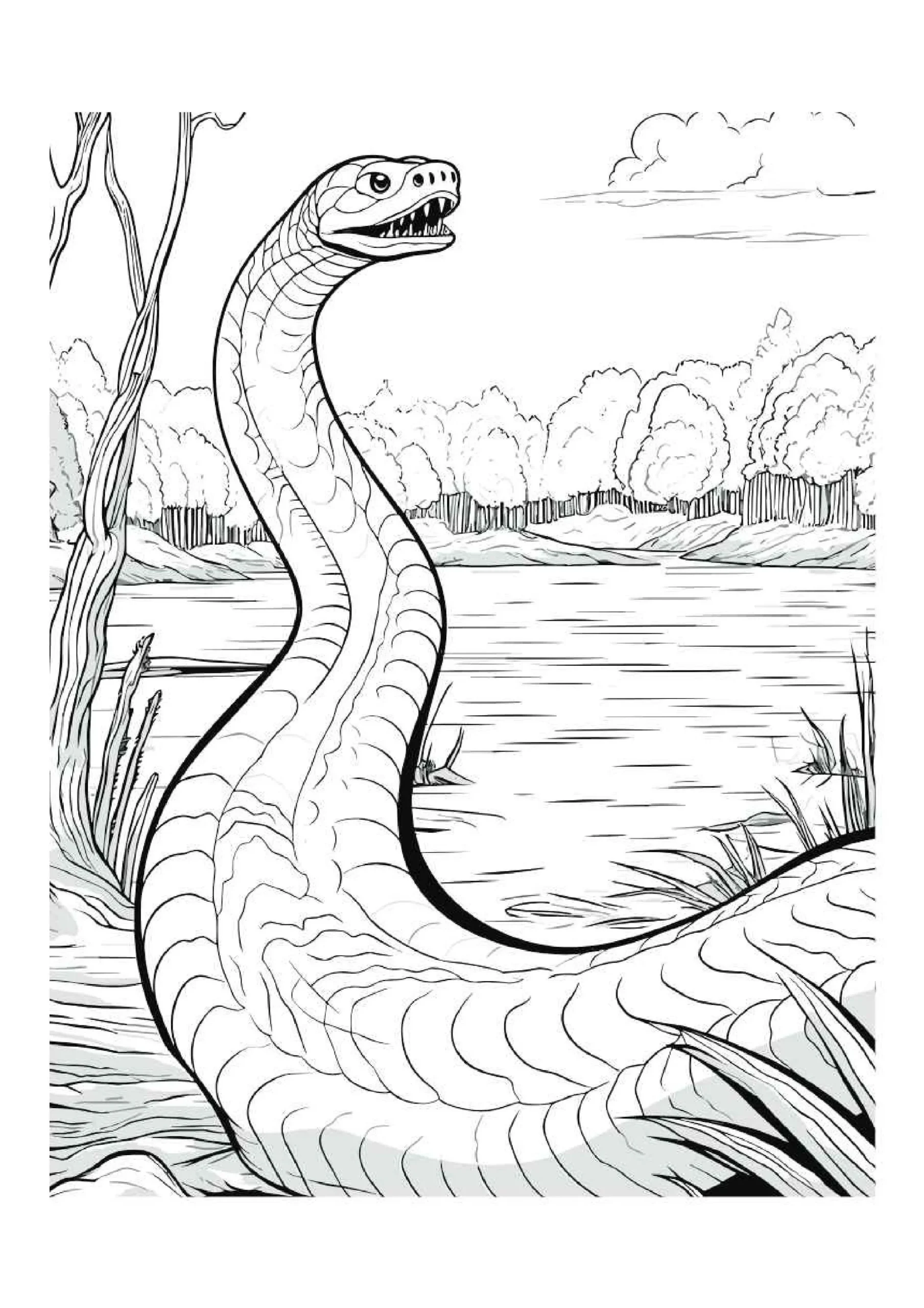 Serpent By The Tranquil Lake