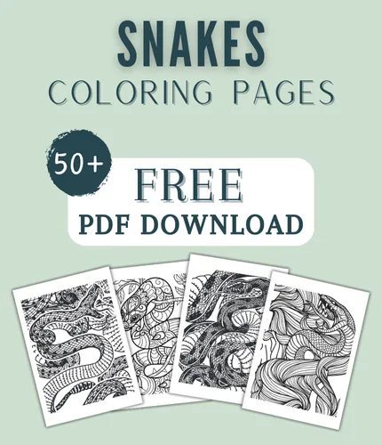 47 Mystical Snakes Coloring Pages For Kids And Adults (FREE DOWNLOAD)