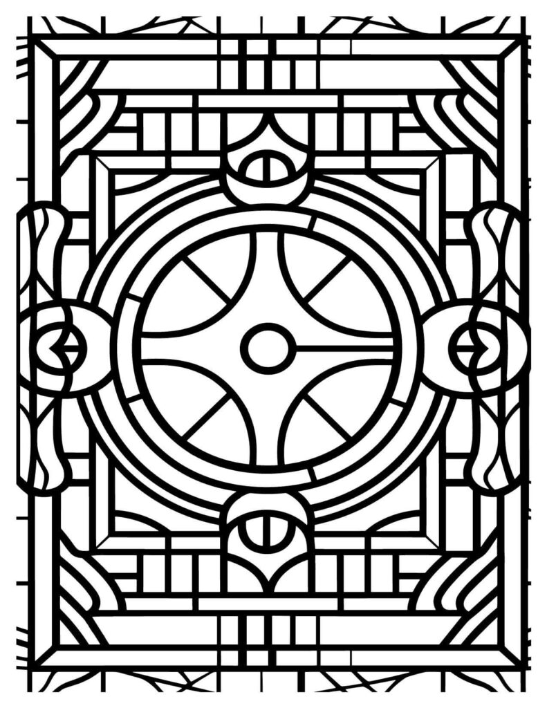 Square Clock Celtic Knotwork Design