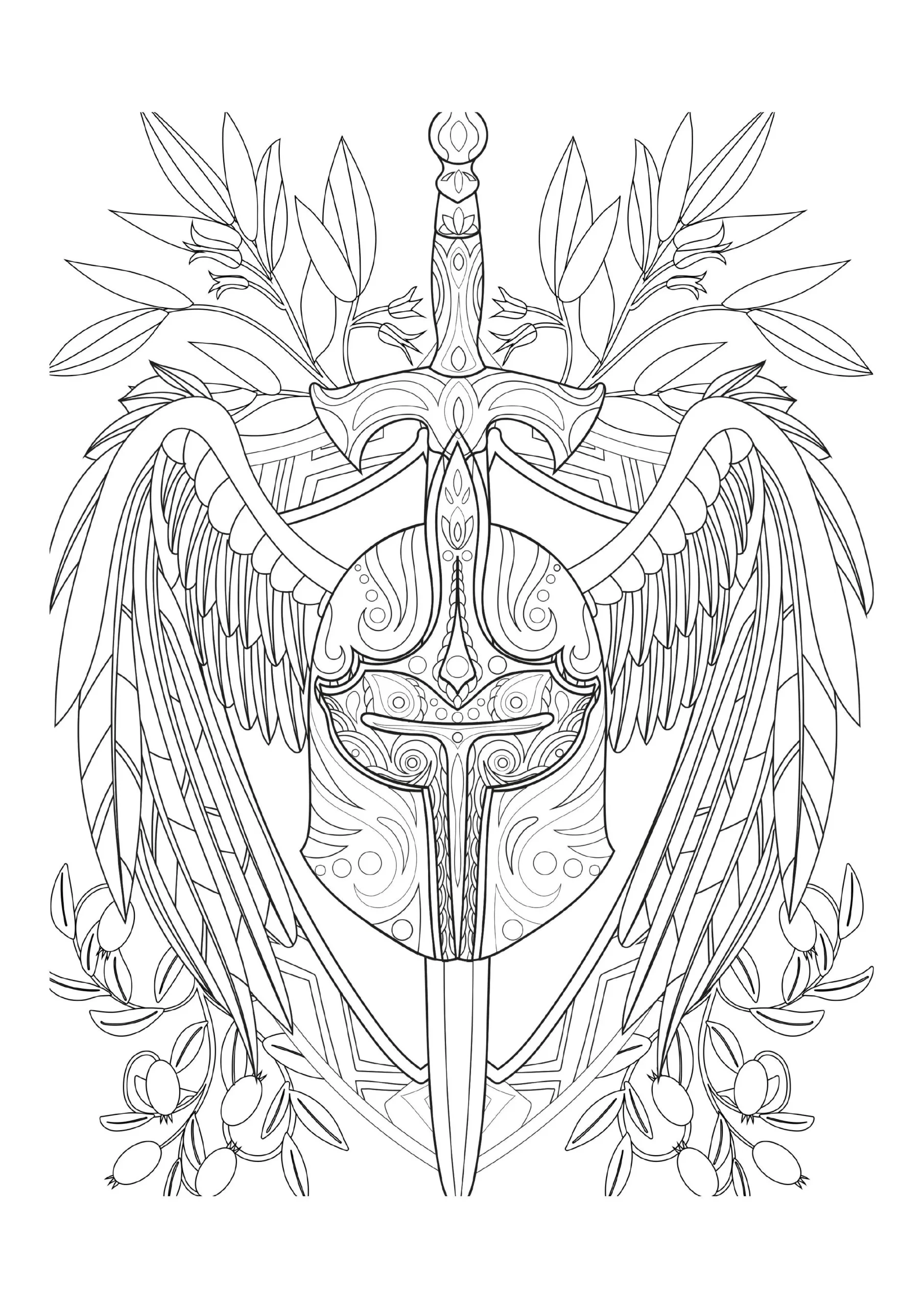 Sword Coloring Pages