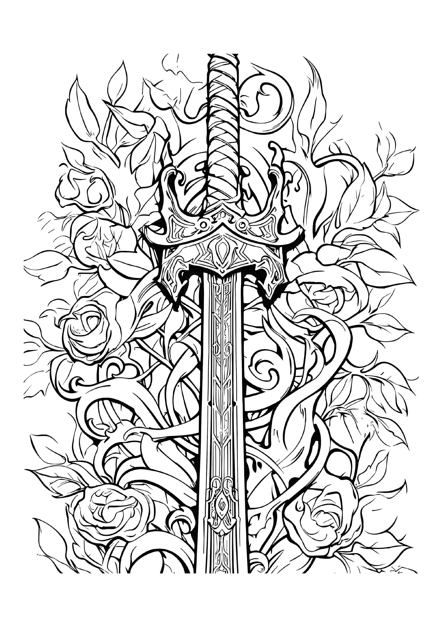 Sword Coloring Pages