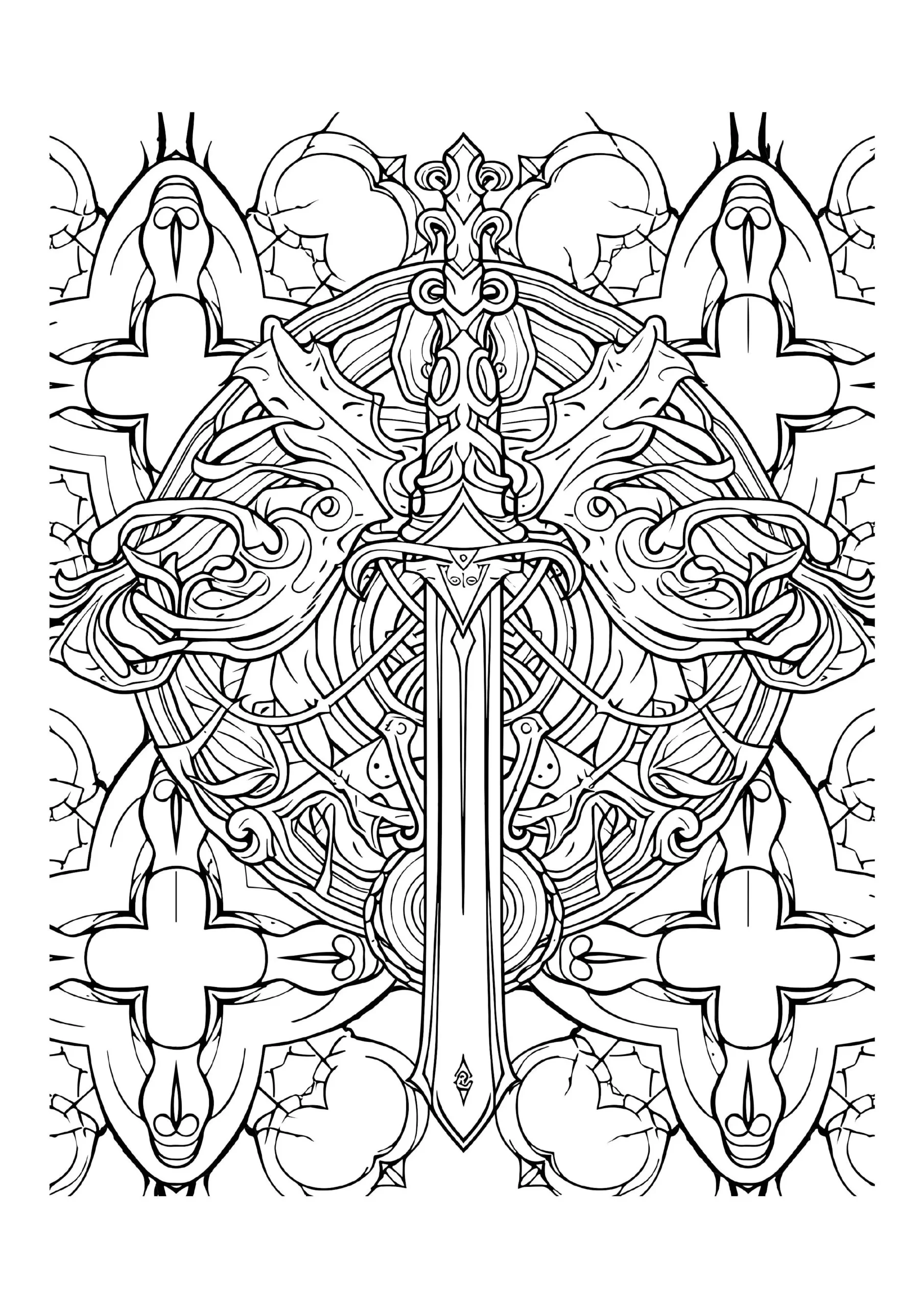 Sword Coloring Pages