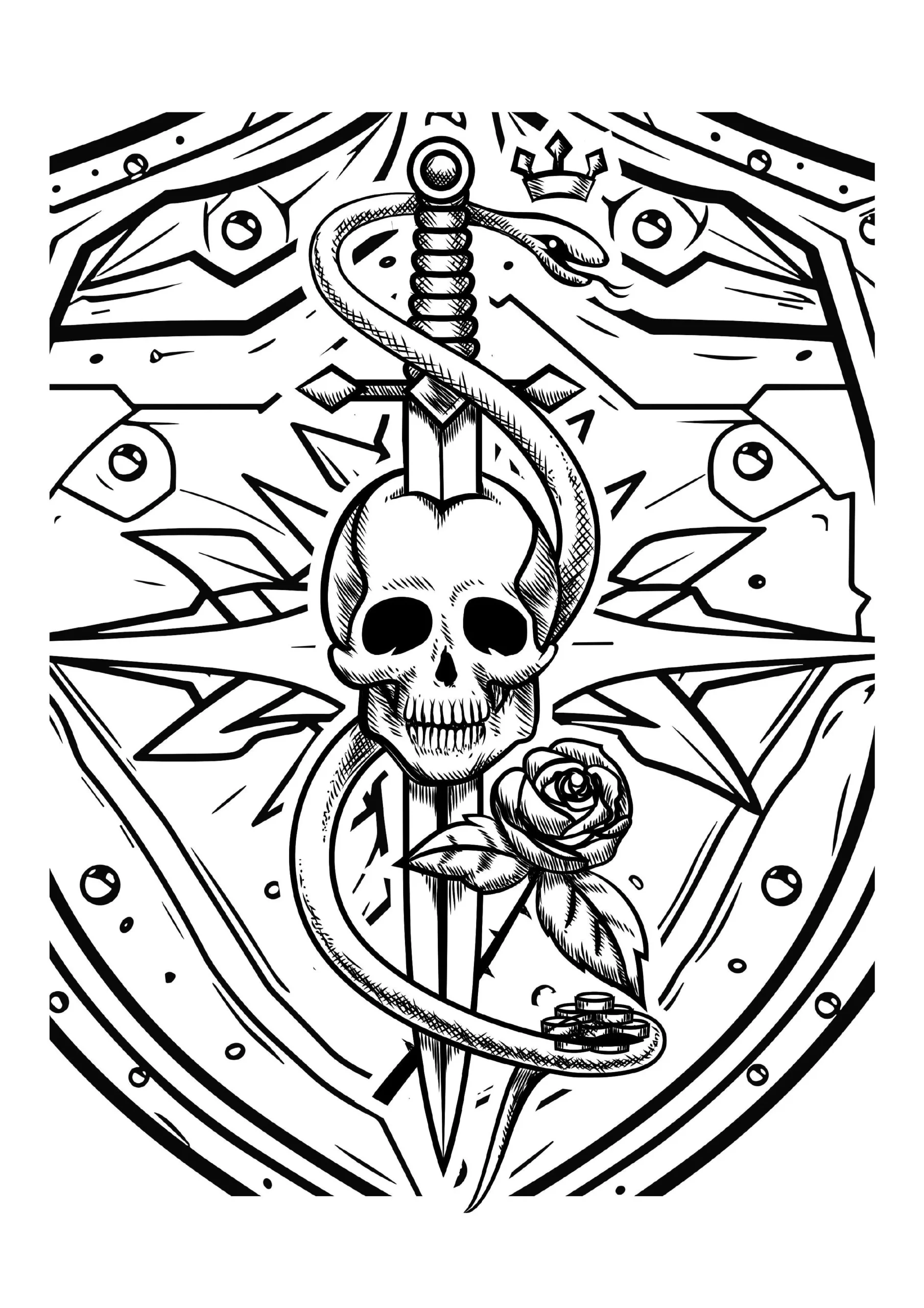 Sword Coloring Pages