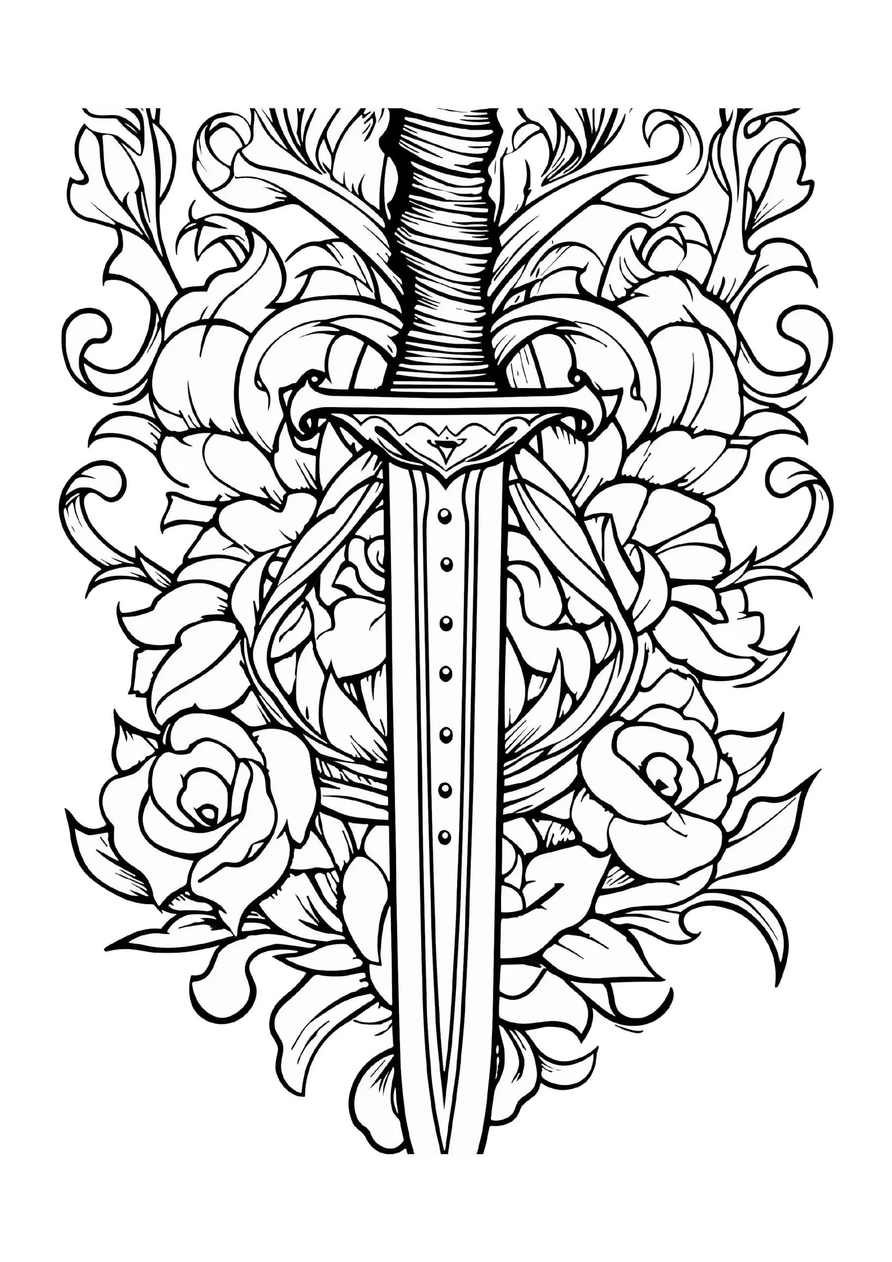 Sword Coloring Pages