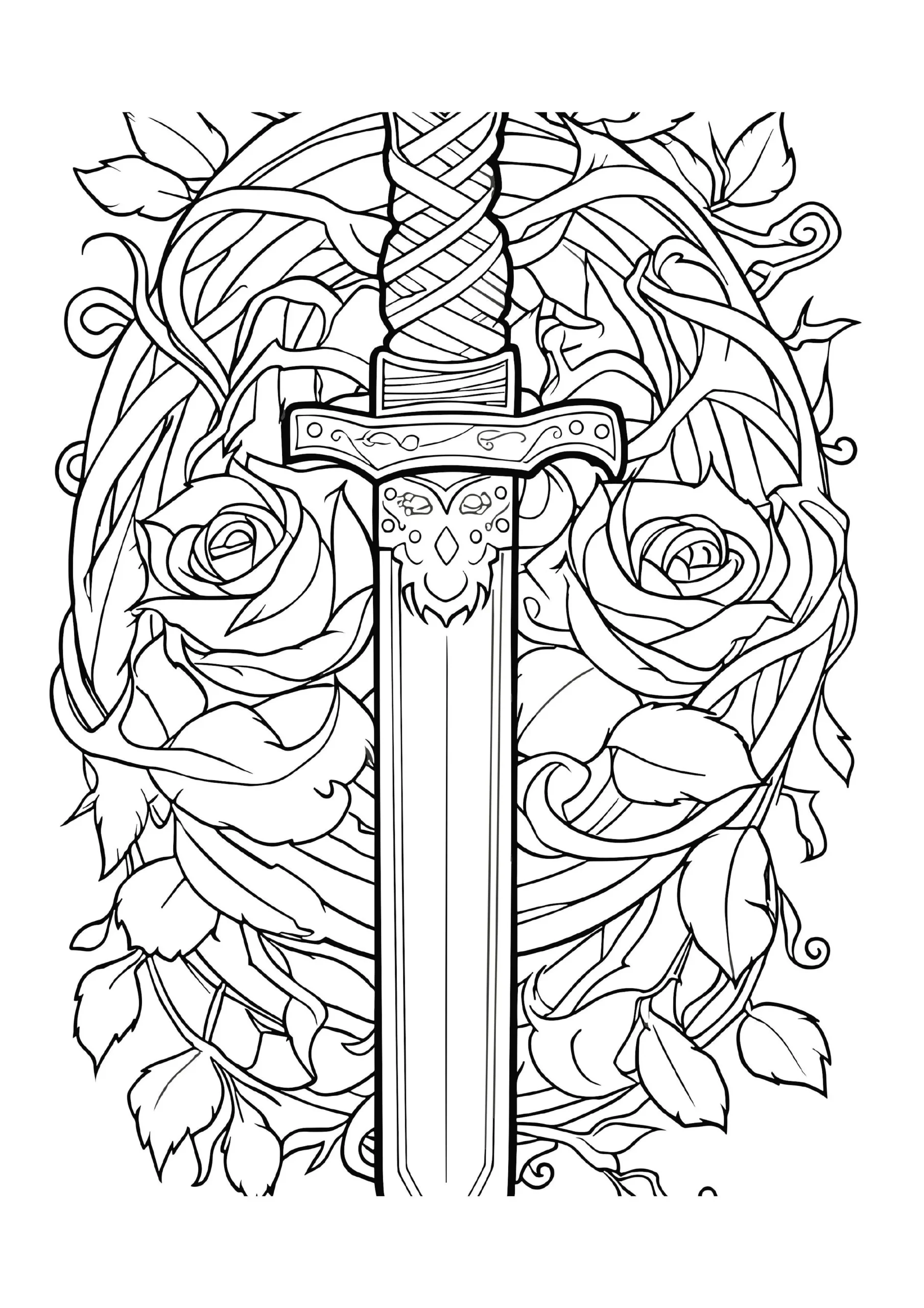 Sword Coloring Pages