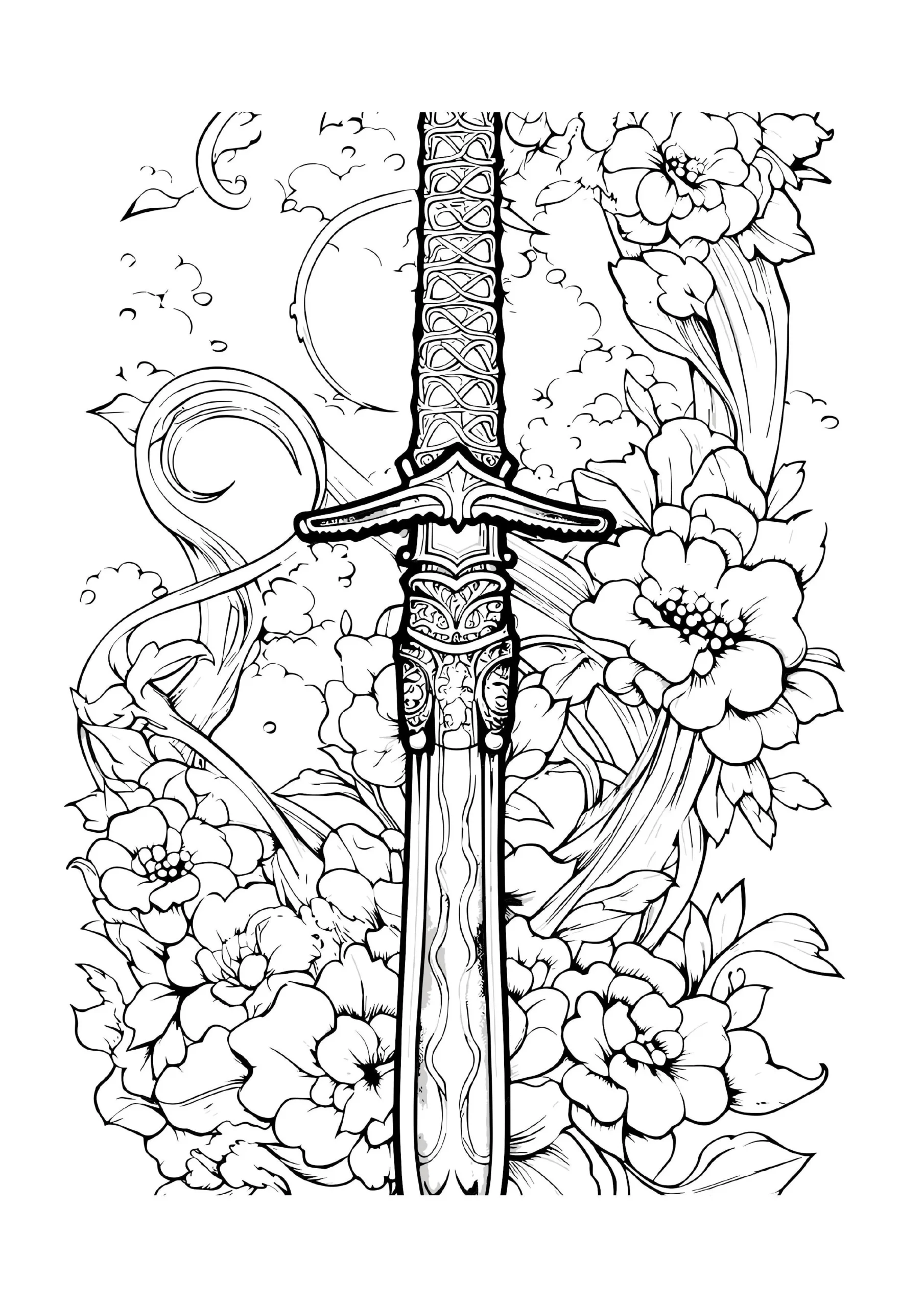 Sword Coloring Pages