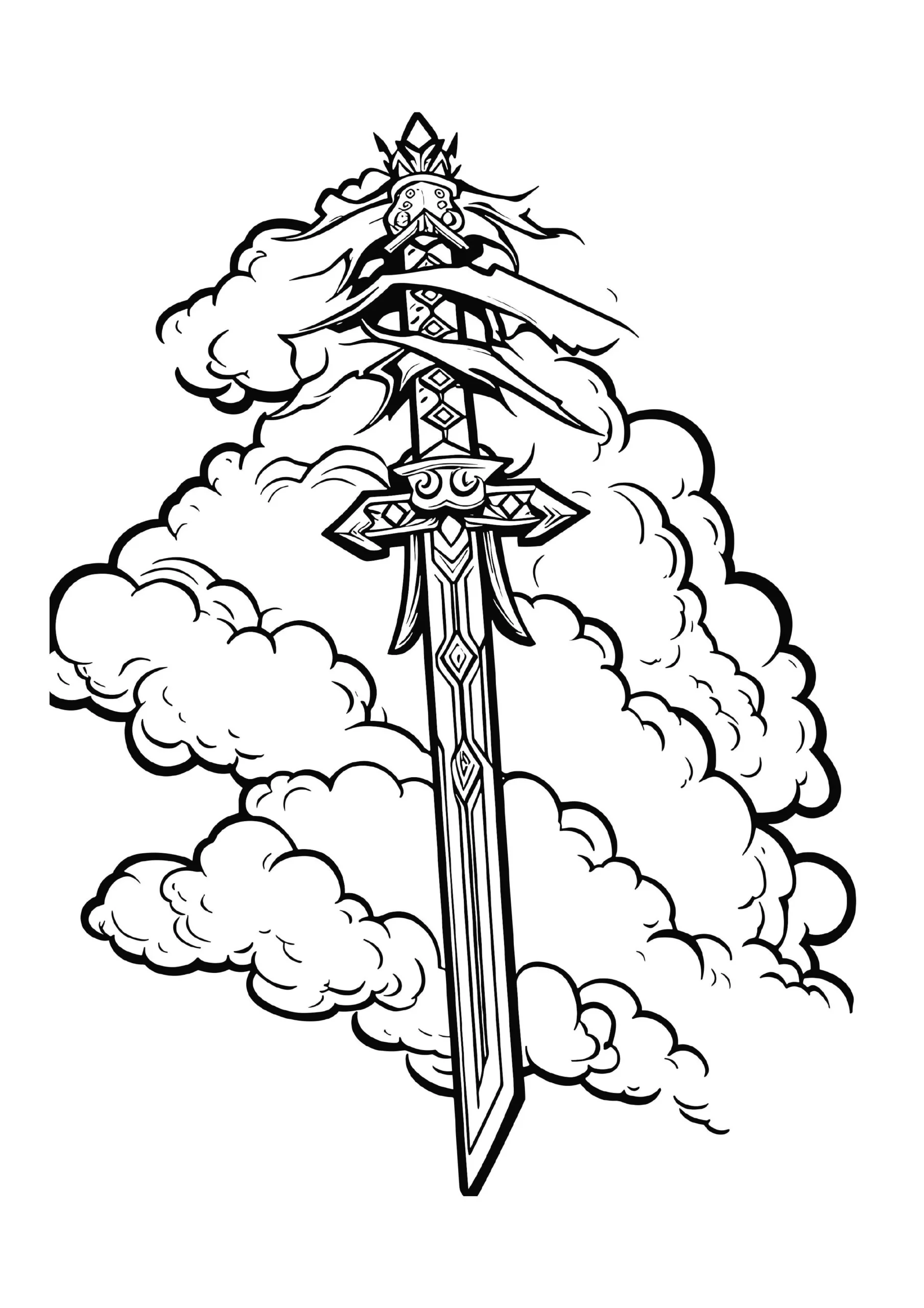 Sword Coloring Pages