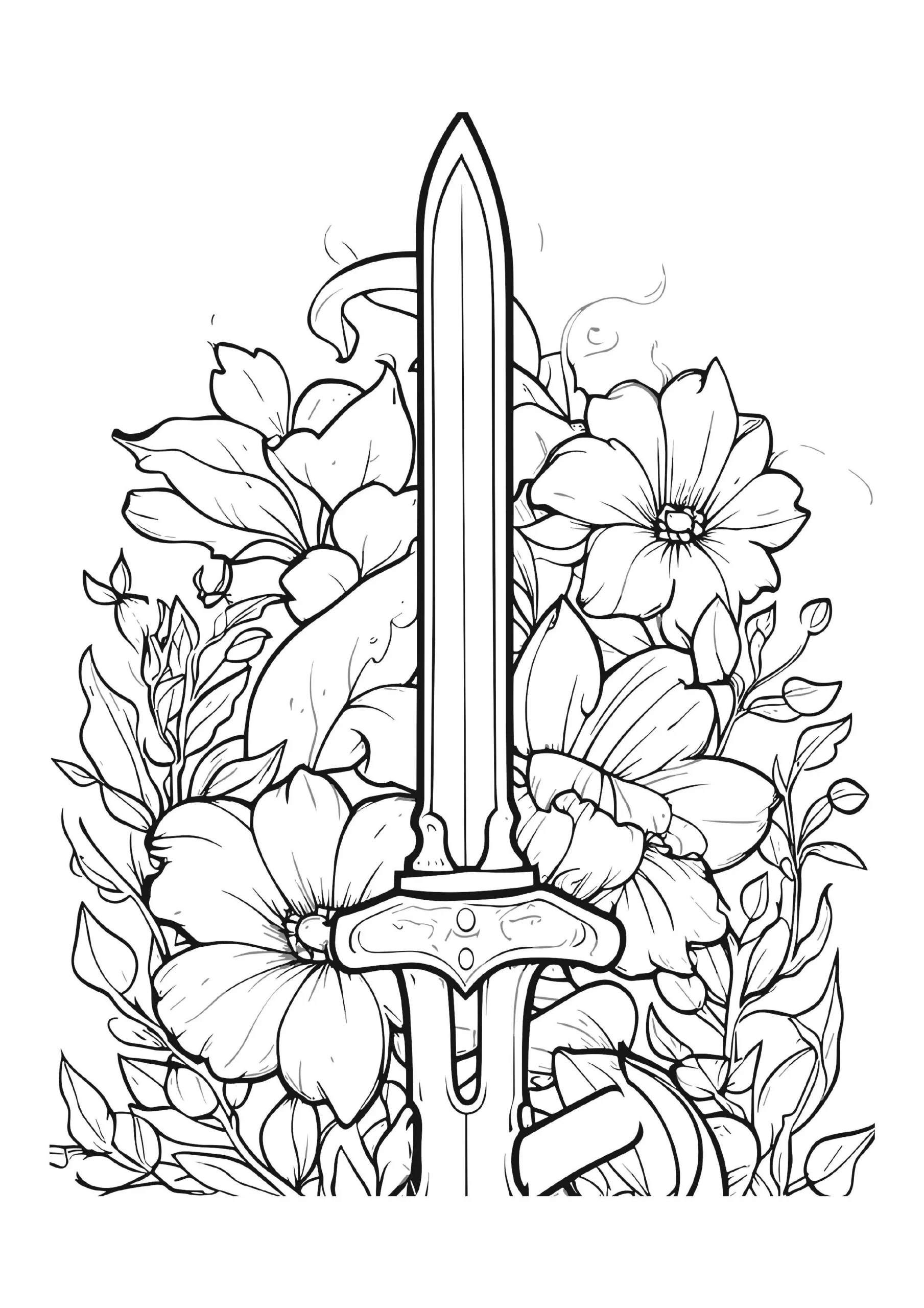 Sword Coloring Pages