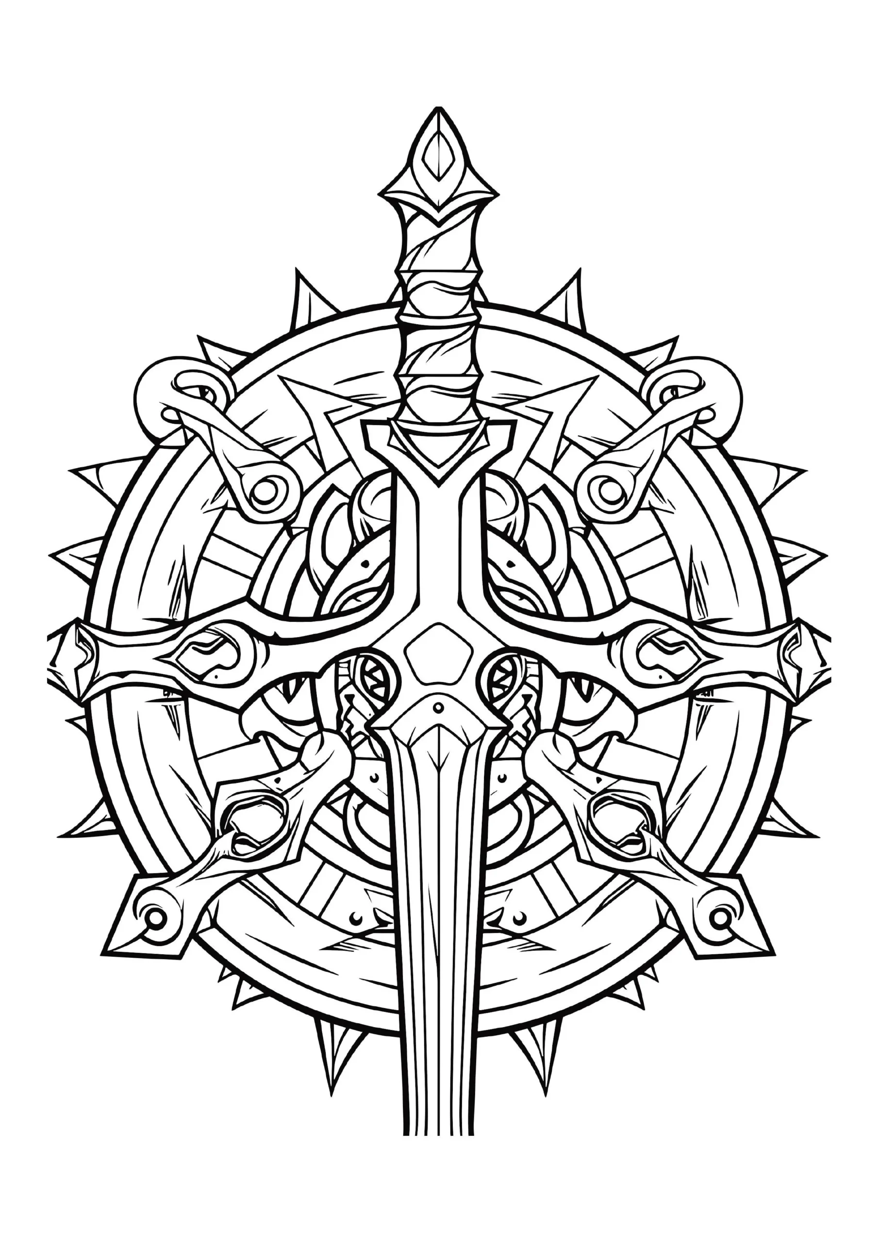 Sword Coloring Pages