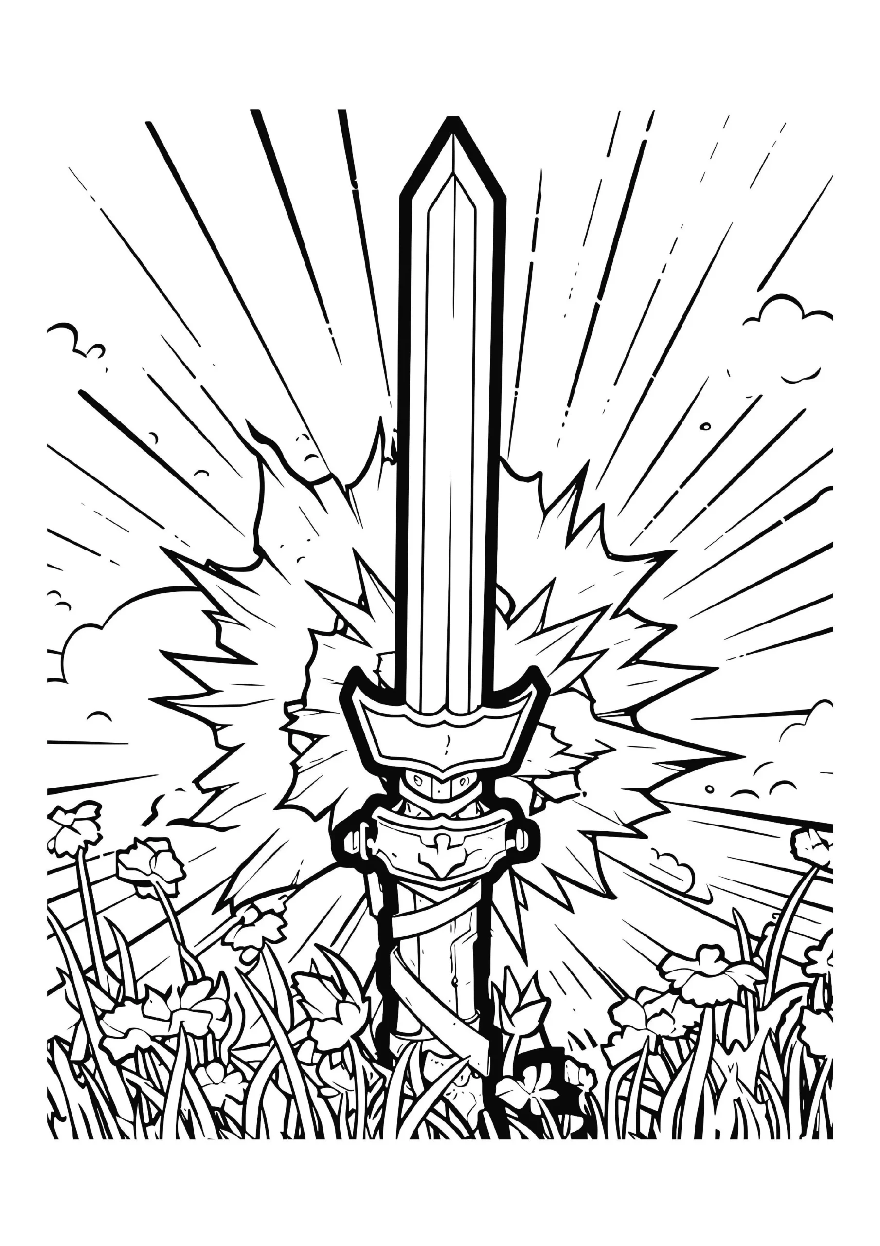 Sword Coloring Pages